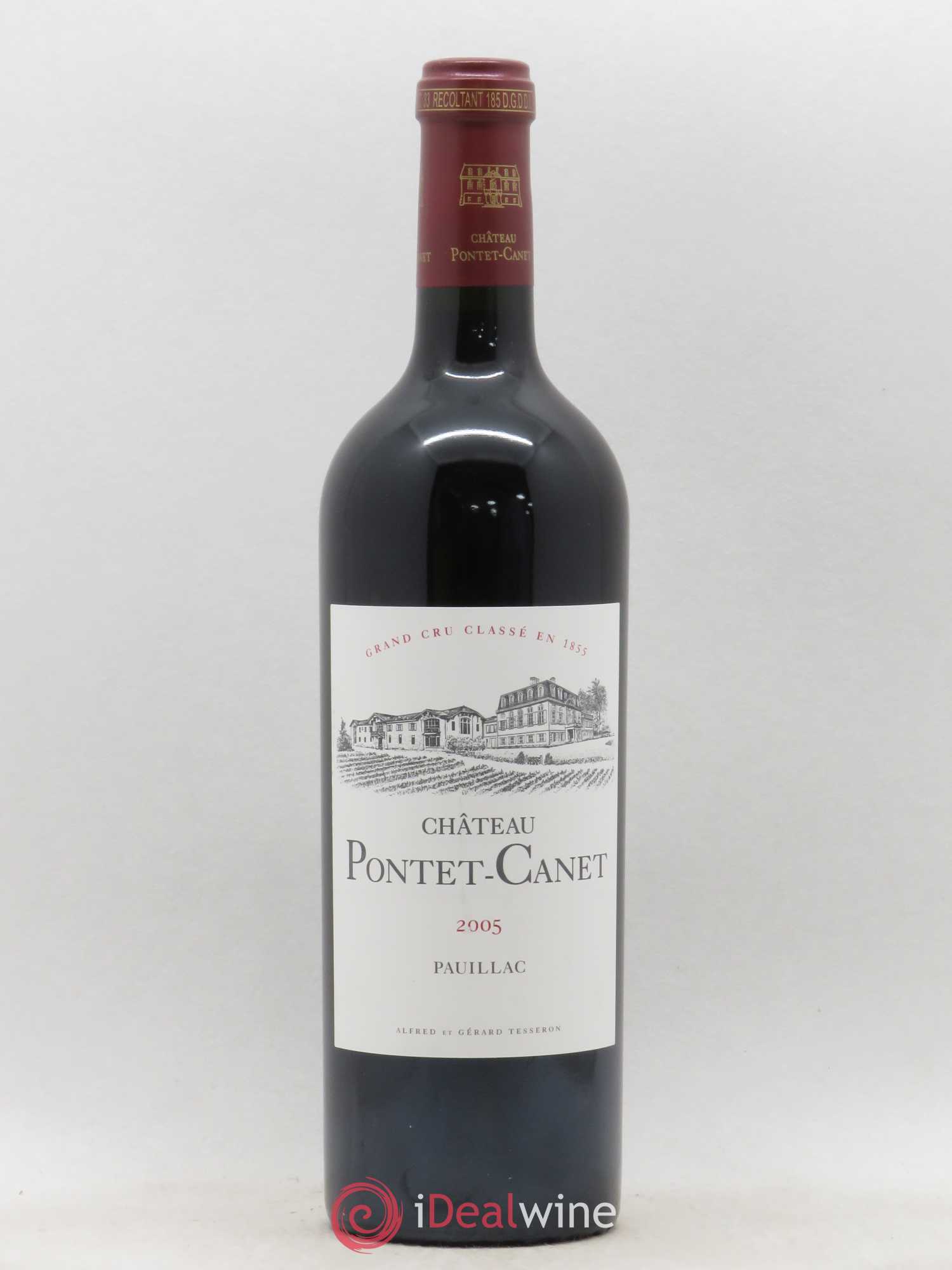 Château Pontet Canet 5ème Grand Cru Classé 2005 - Lot de 1 bouteille - 0
