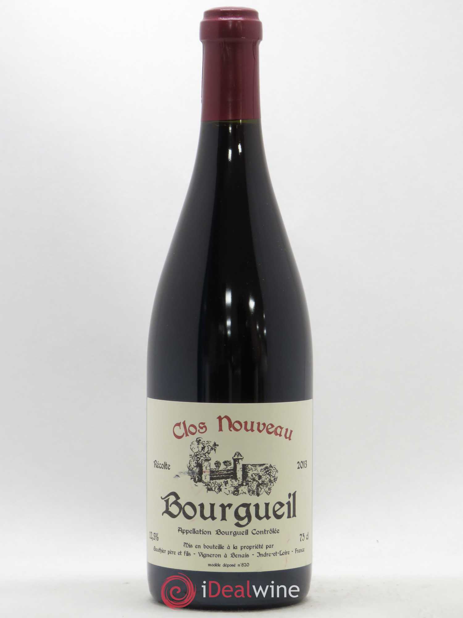 Bourgueil Clos Nouveau Domaine du Bel Air 2013 - Lot de 1 bouteille - 0