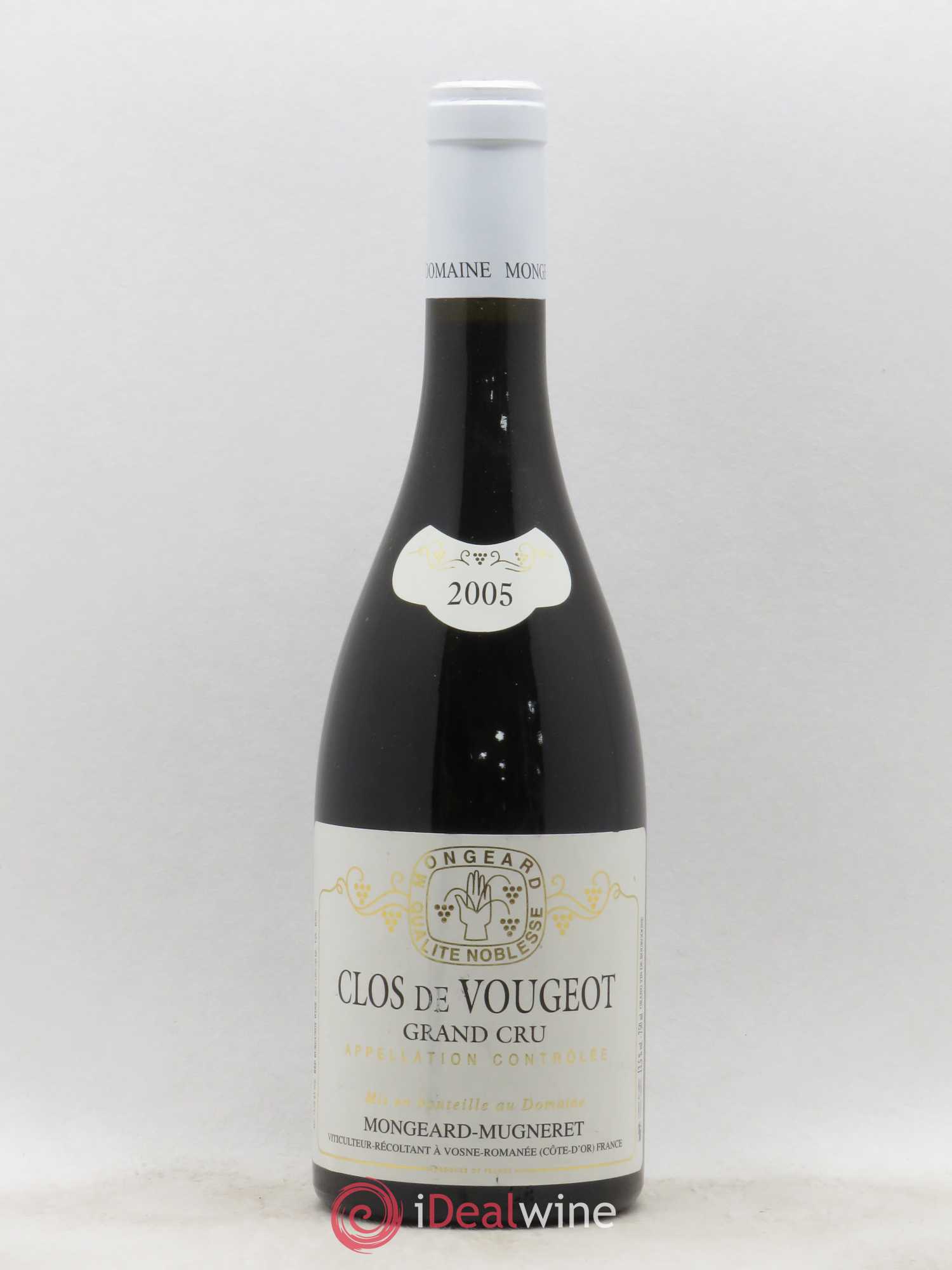 Clos de Vougeot Grand Cru Mongeard-Mugneret (Domaine) 2005 - Lot de 1 bouteille - 0