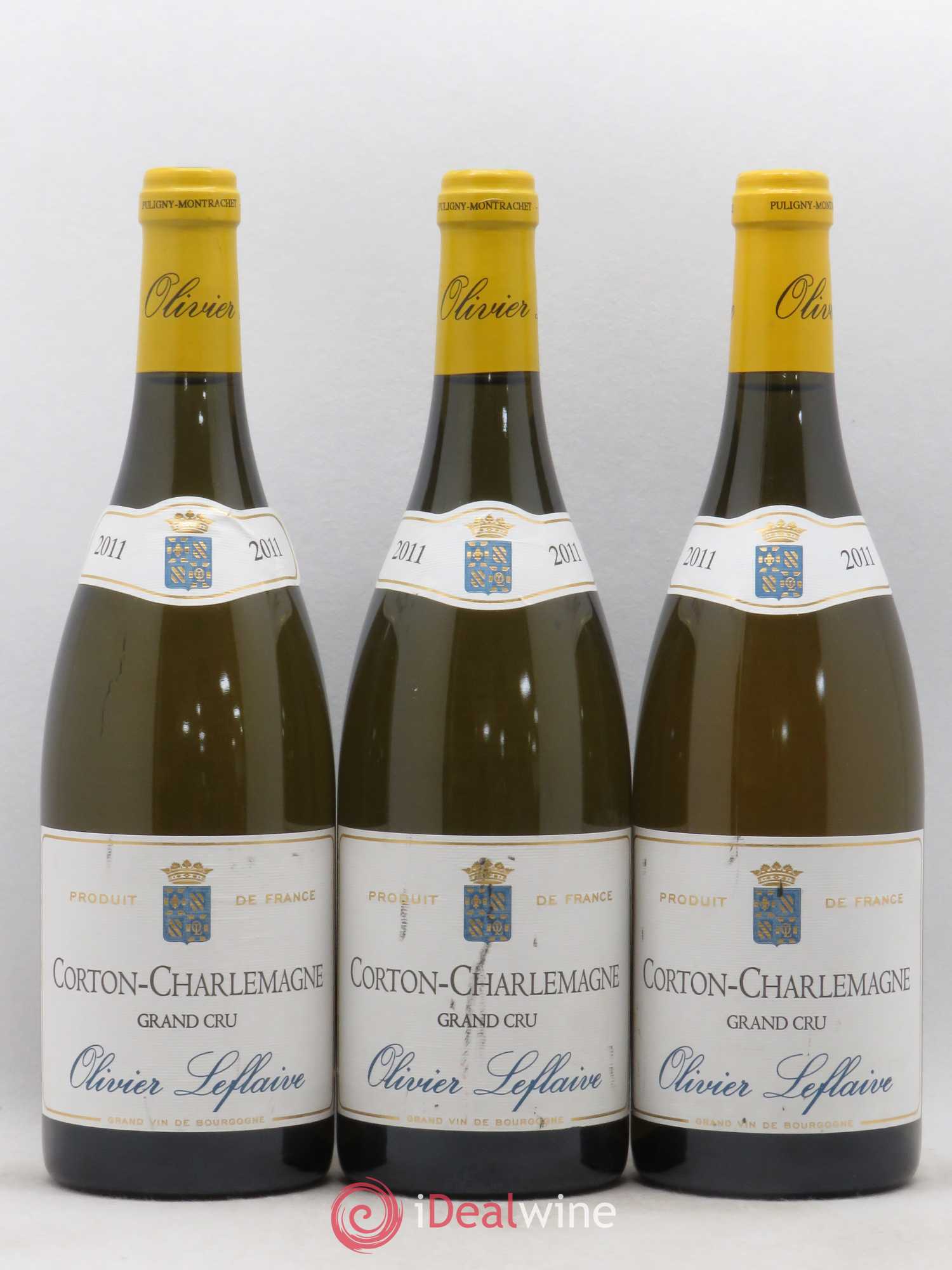 Corton-Charlemagne Grand Cru Olivier Leflaive 2011 - Lot de 3 bouteilles - 0