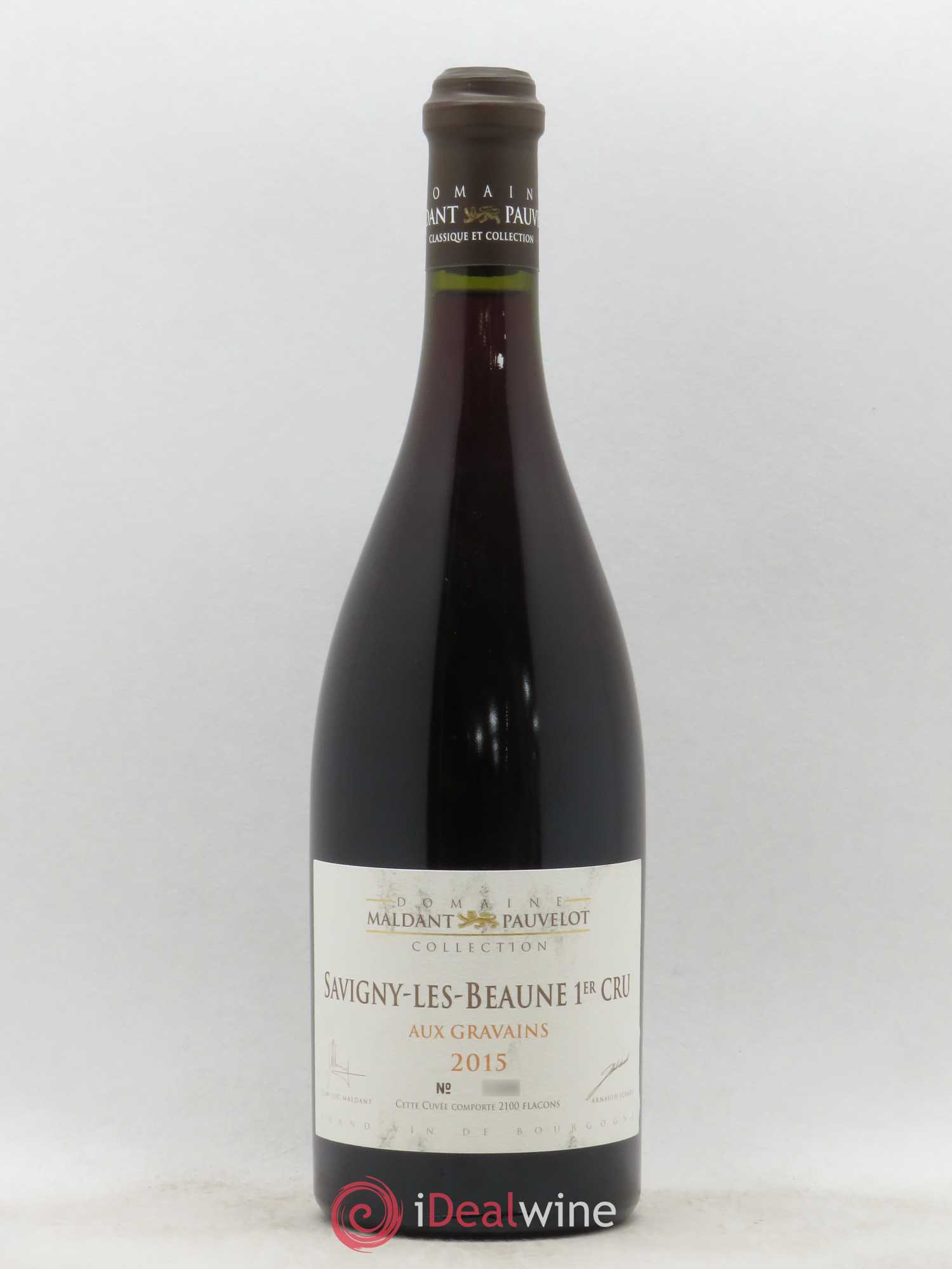 Savigny-lès-Beaune 1er Cru Aux Gravains Domaine Maldant Pauvelot 2015 - Posten von 1 Flasche - 0