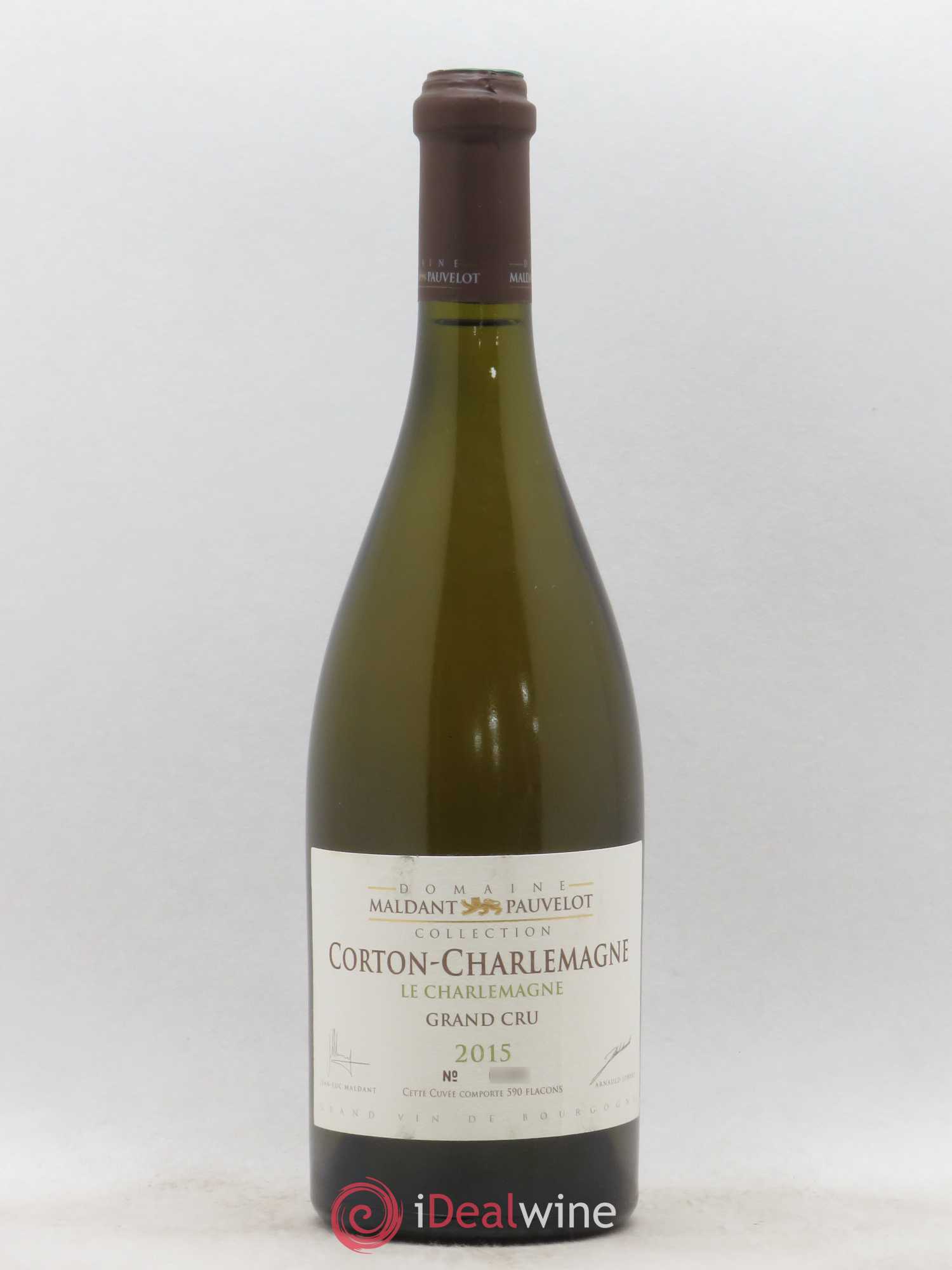 Corton-Charlemagne Grand Cru Le Charlemagne Domaine Maldant Pauvelot 2015 - Posten von 1 Flasche - 0