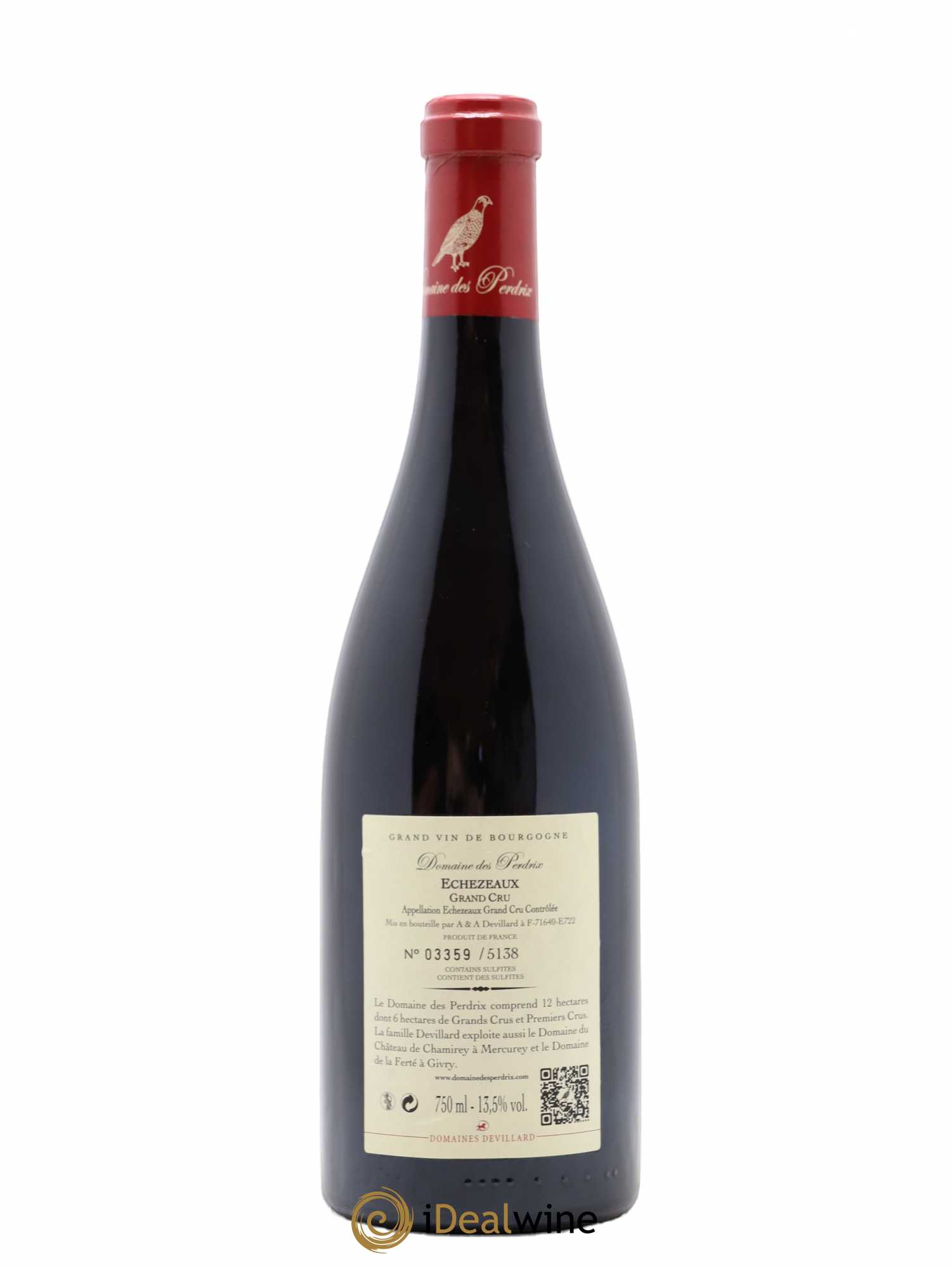 Echezeaux Grand Cru Perdrix (Domaine des) 2014 - Lot de 1 bouteille - 1
