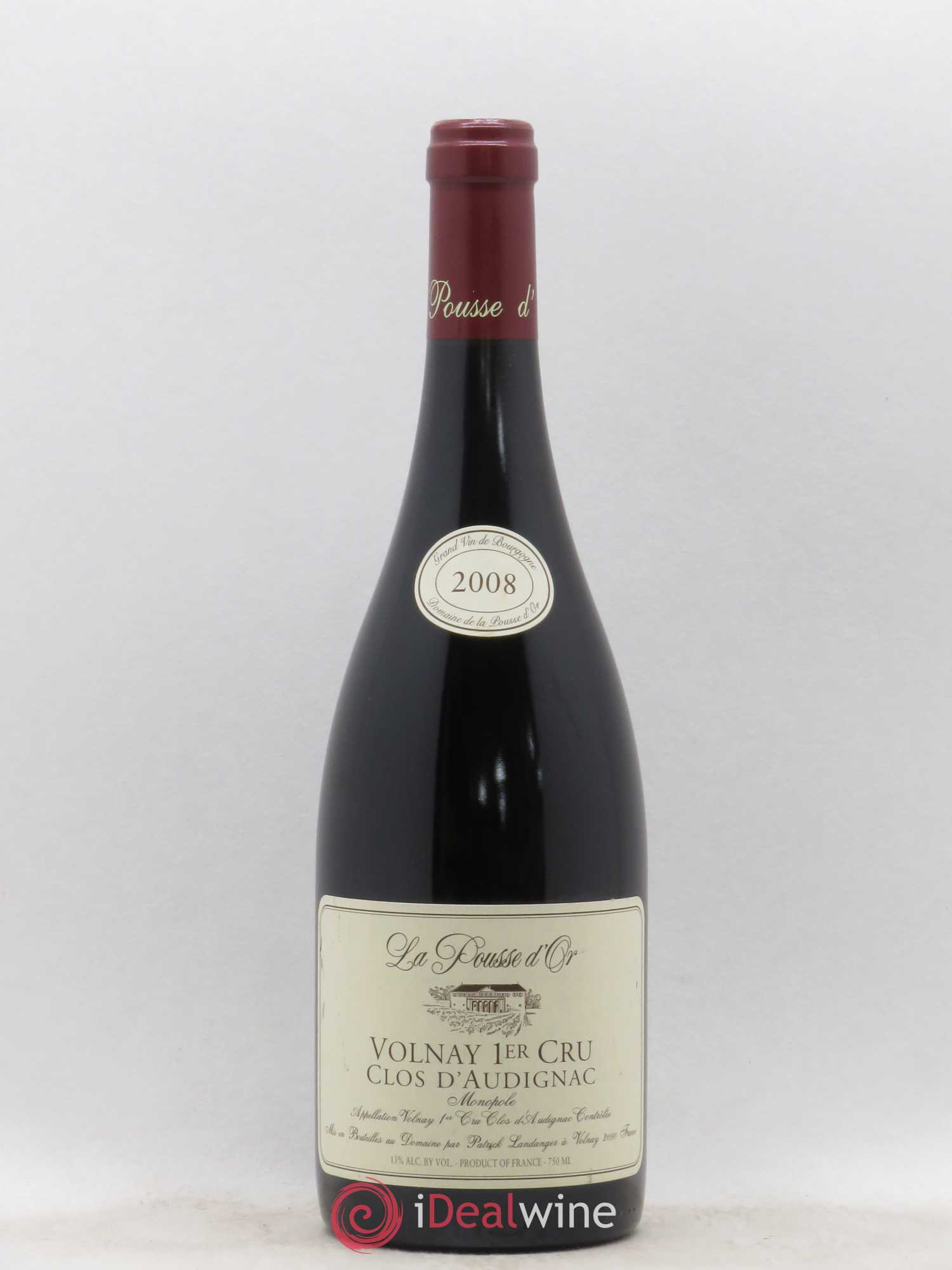 Volnay 1er Cru Clos d'Audignac La Pousse d'Or (Domaine de) 2008 - Lot de 1 bouteille - 0