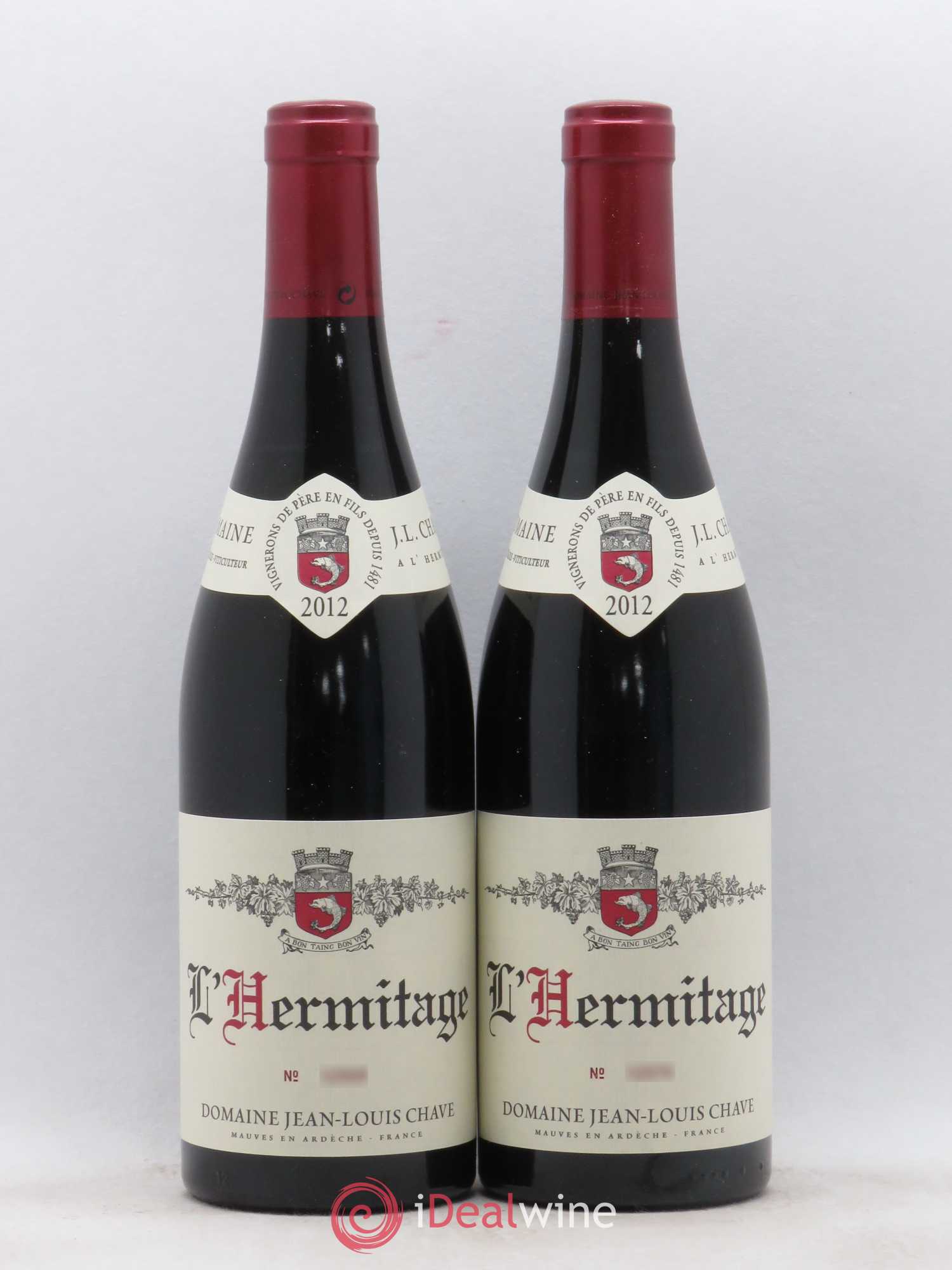 Hermitage Jean-Louis Chave 2012 - Lot de 2 bouteilles - 0