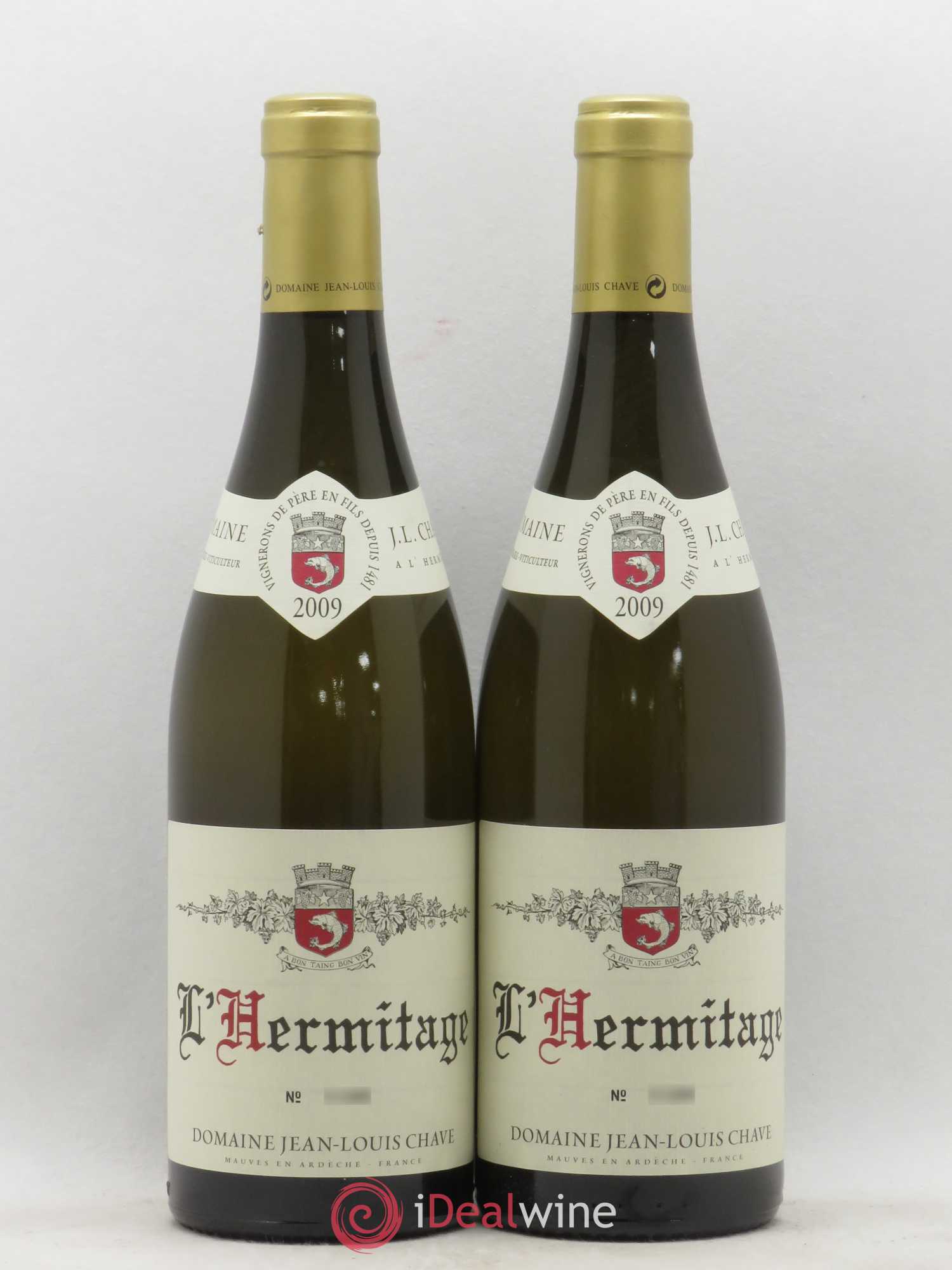 Hermitage Jean-Louis Chave 2009 - Lot de 2 bouteilles - 0