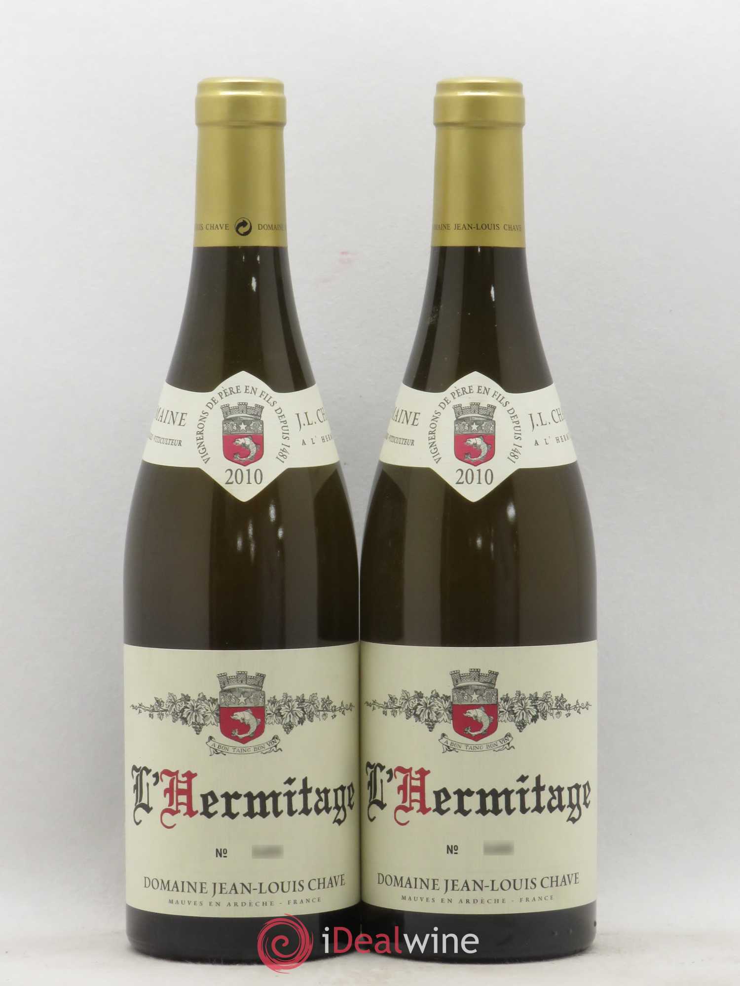 Hermitage Jean-Louis Chave 2010 - Lot de 2 bouteilles - 0