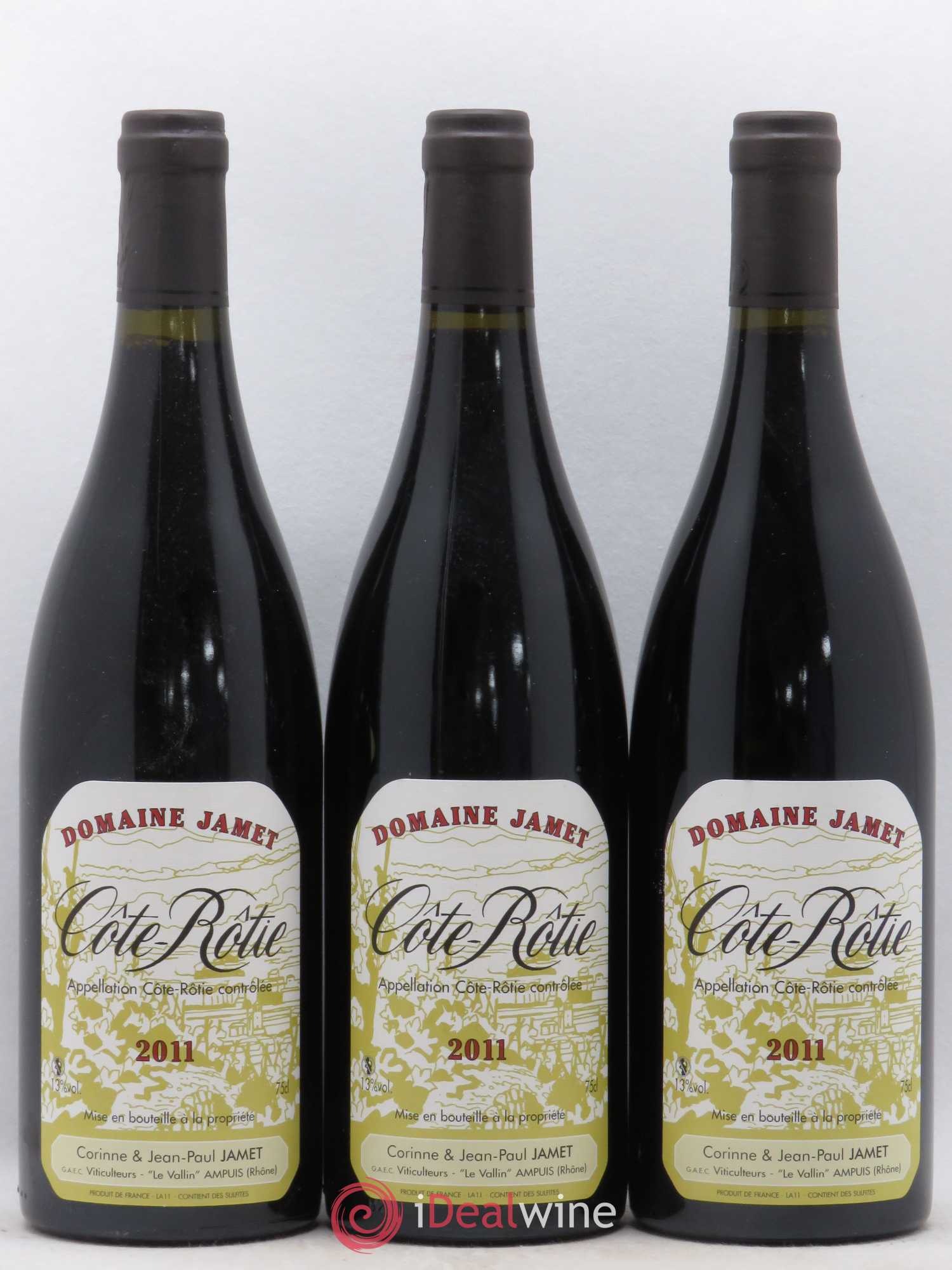 Côte-Rôtie Jamet (Domaine) 2011 - Lot de 3 bouteilles - 0