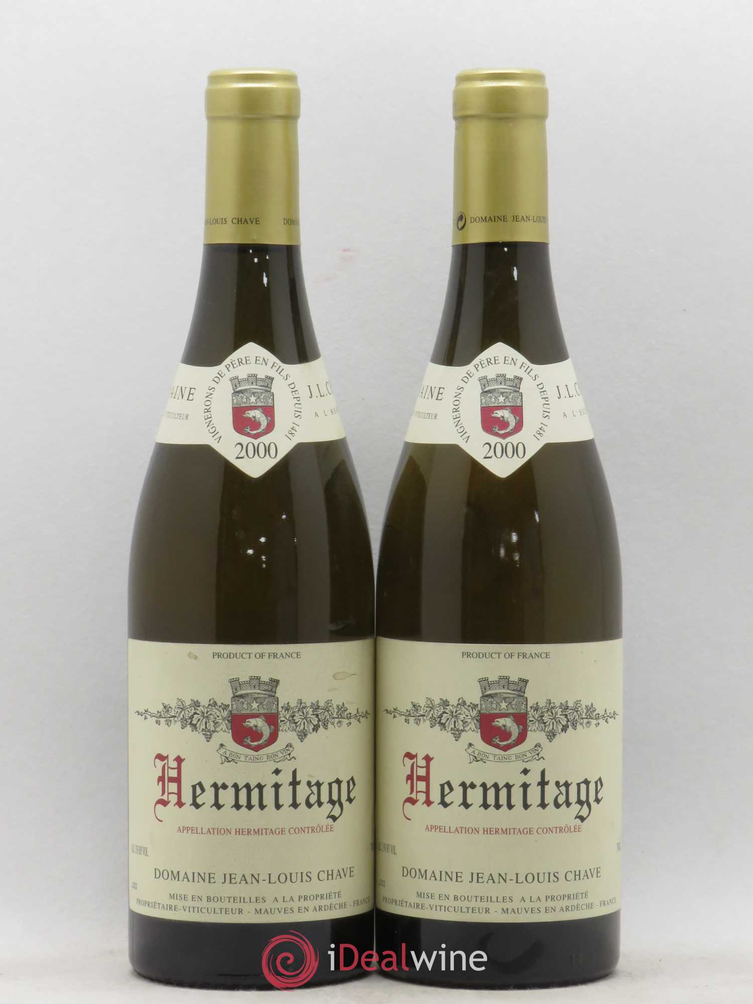 Hermitage Jean-Louis Chave 2000 - Lot de 2 bouteilles - 0