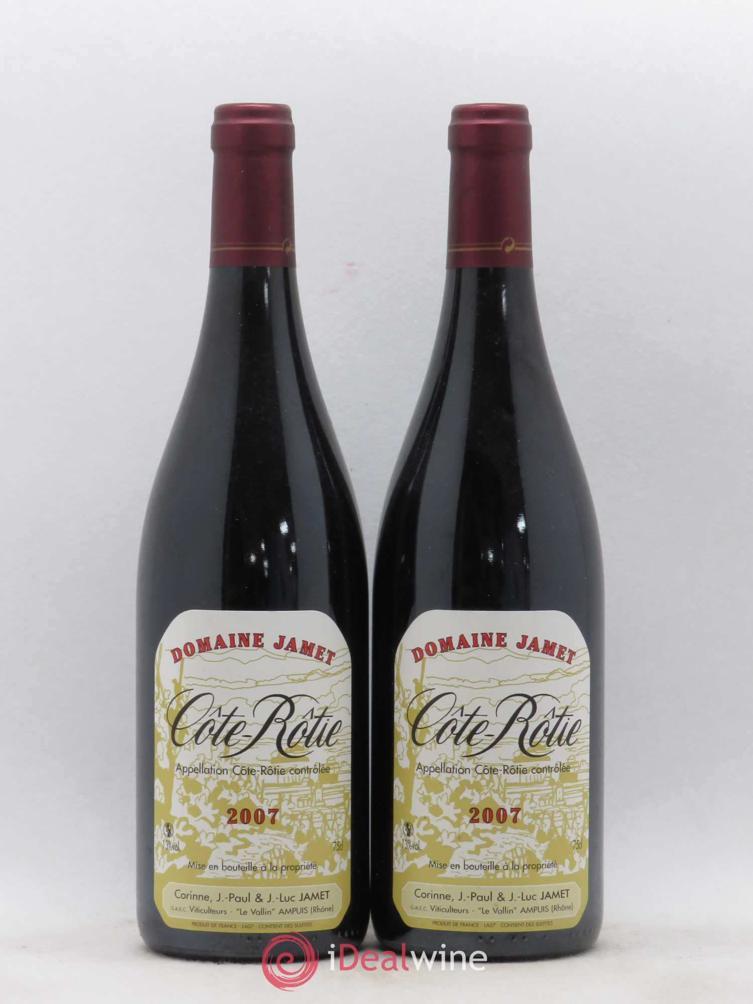 Côte-Rôtie Jamet (Domaine) 2007 - Lot de 2 bouteilles - 0