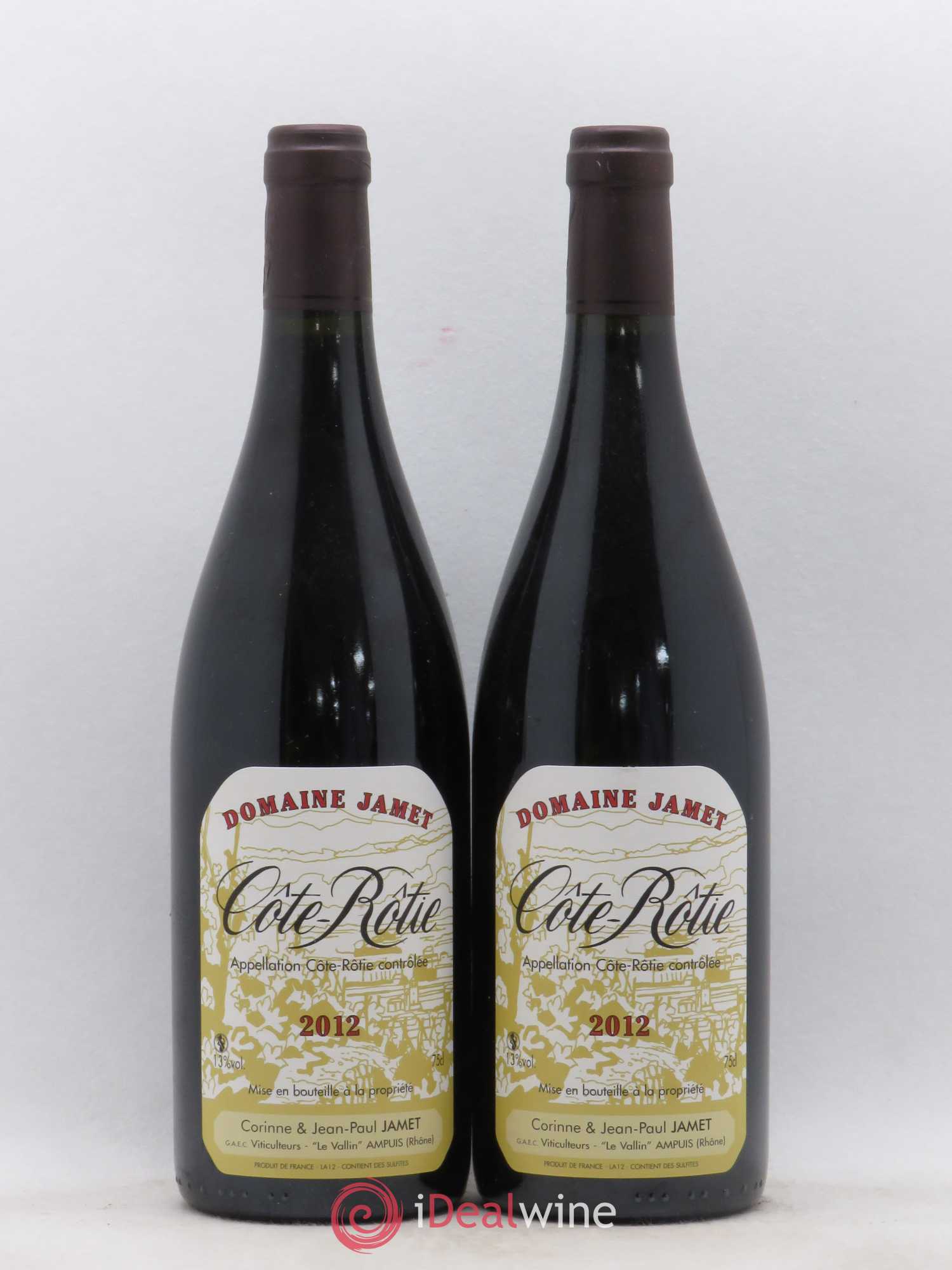 Côte-Rôtie Jamet (Domaine) 2012 - Lot de 2 bouteilles - 0