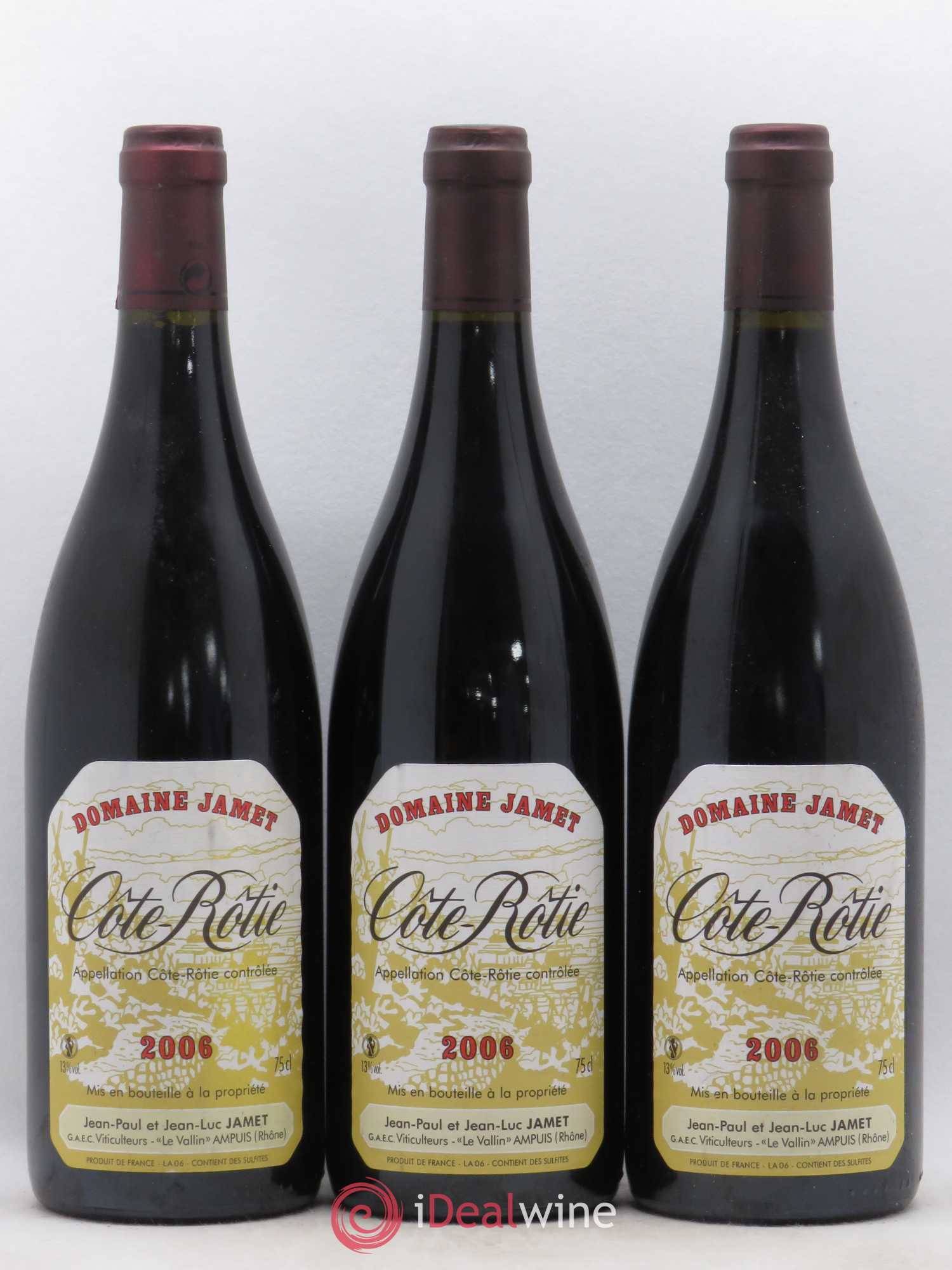 Côte-Rôtie Jamet (Domaine) 2006 - Lot de 3 bouteilles - 0