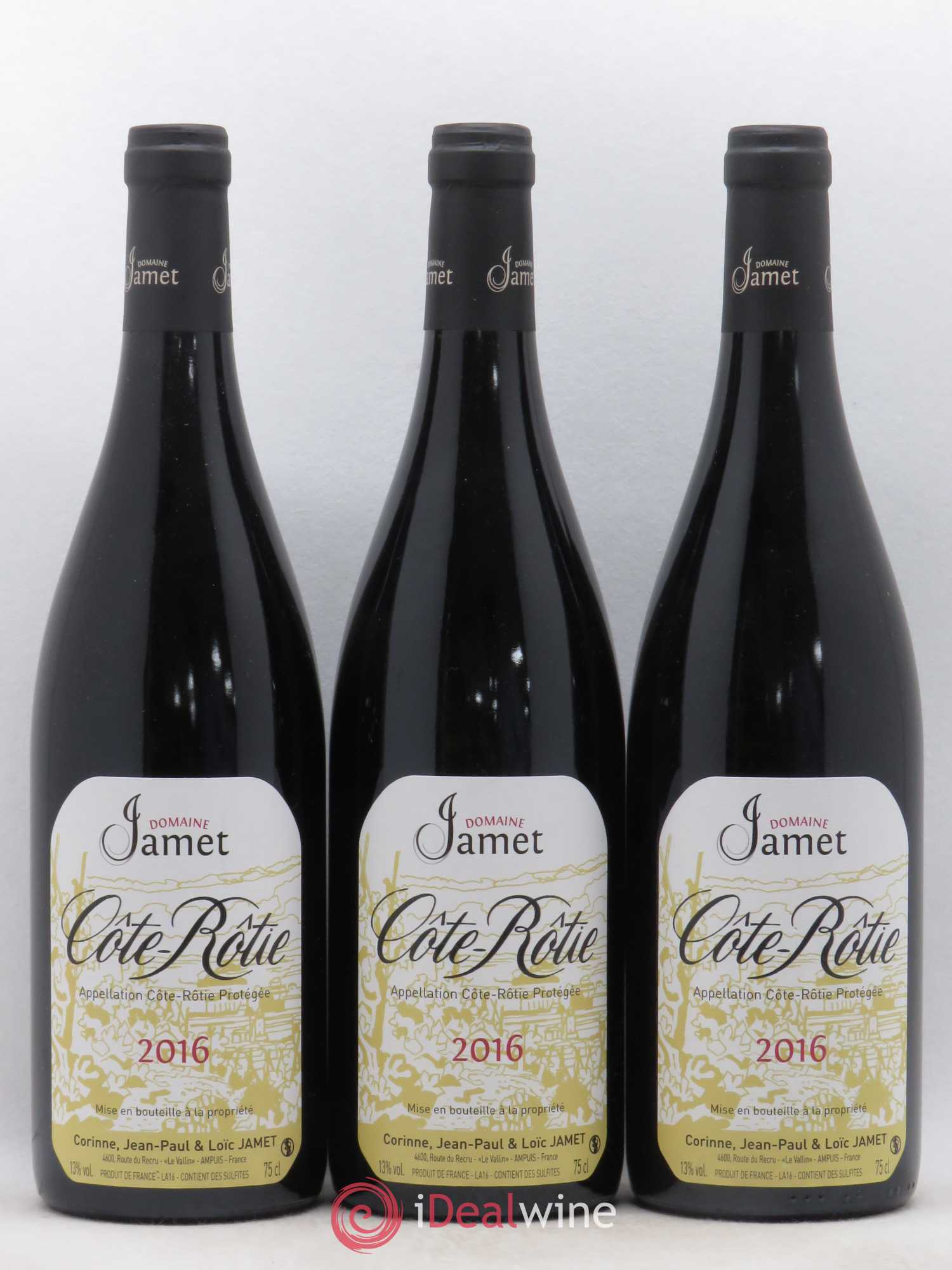 Côte-Rôtie Jamet (Domaine) 2016 - Lot de 3 bouteilles - 0