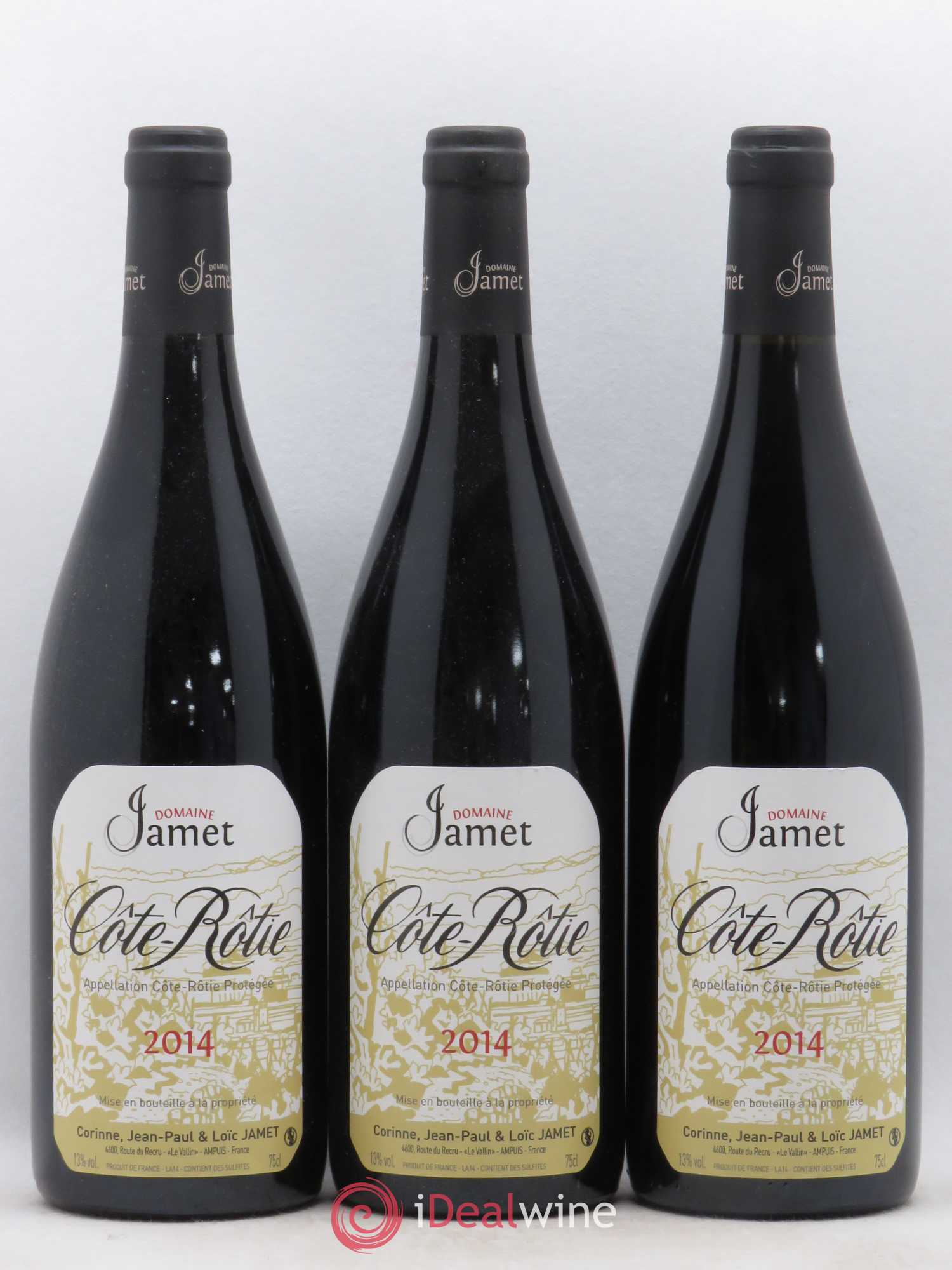 Côte-Rôtie Jamet (Domaine) 2014 - Lot de 3 bouteilles - 0