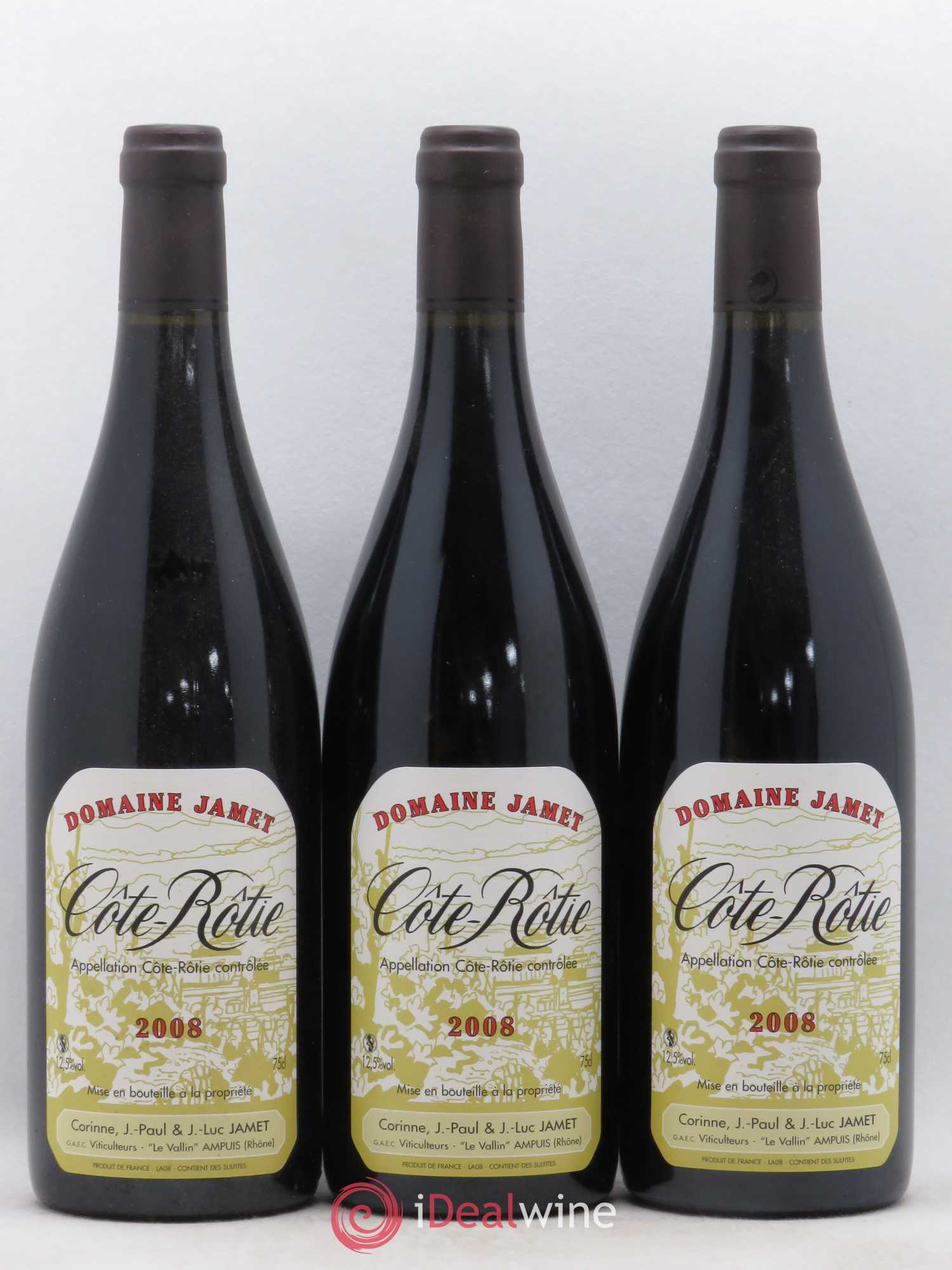 Côte-Rôtie Jamet (Domaine) 2008 - Lot de 3 bouteilles - 0