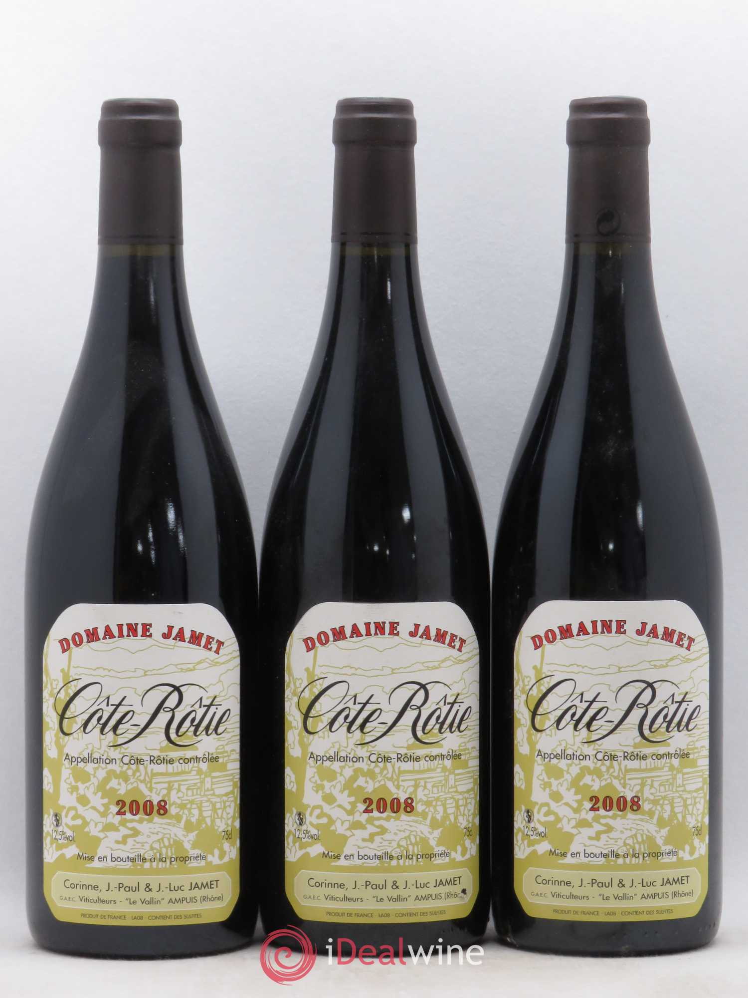 Côte-Rôtie Jamet (Domaine) 2008 - Lot de 3 bouteilles - 0