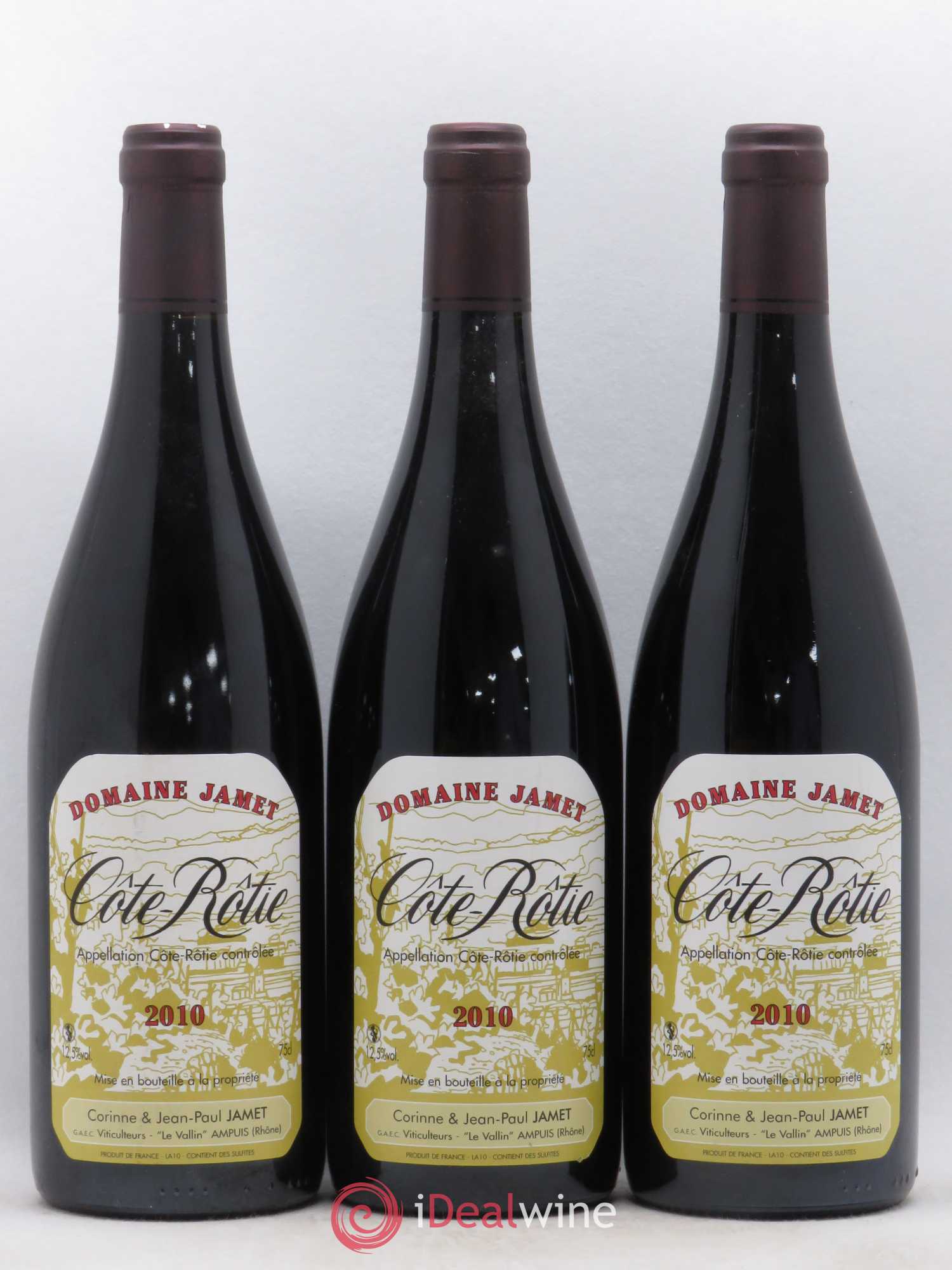 Côte-Rôtie Jamet (Domaine) 2010 - Lot de 3 bouteilles - 0