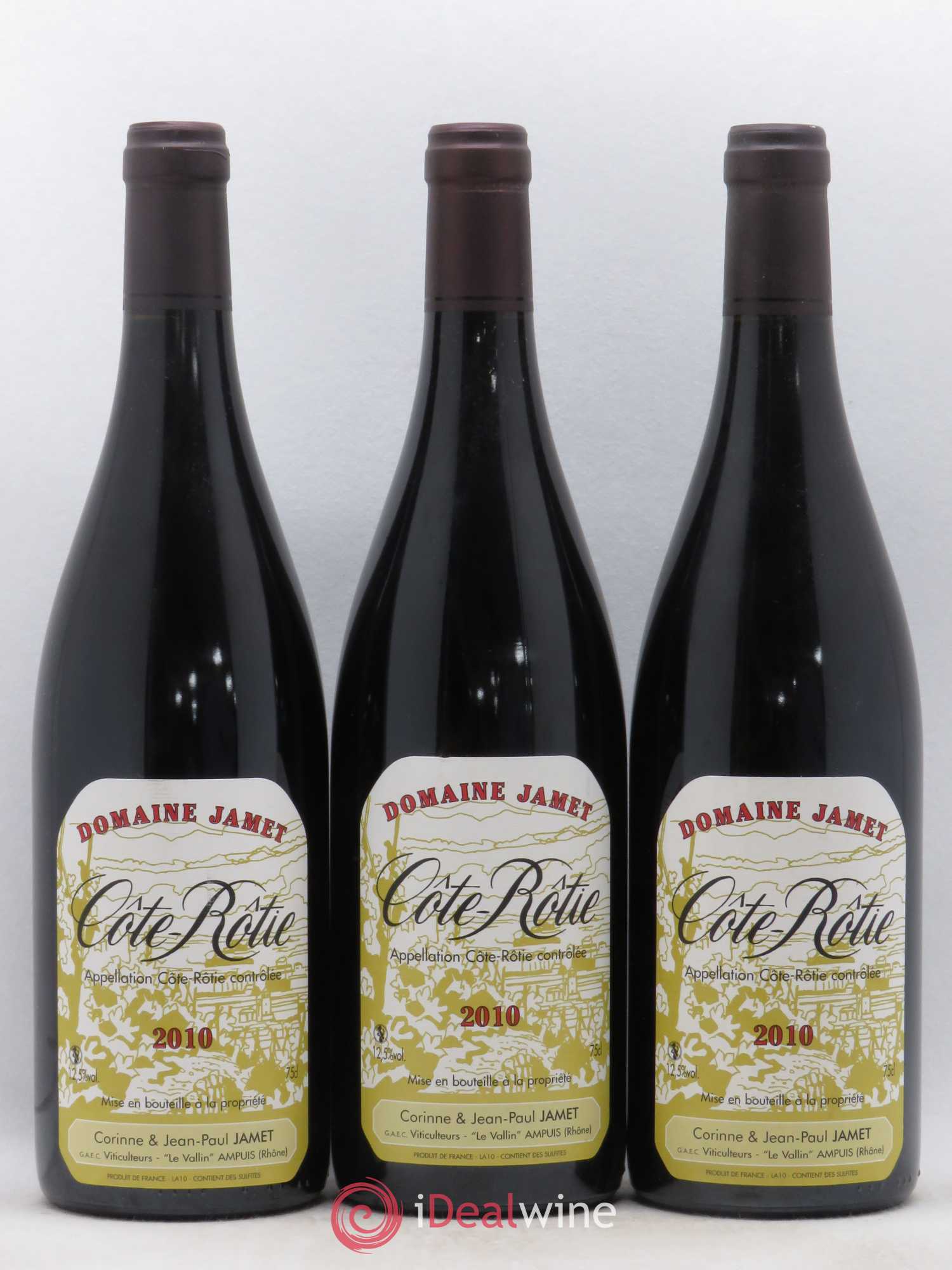 Côte-Rôtie Jamet (Domaine) 2010 - Lot de 3 bouteilles - 0