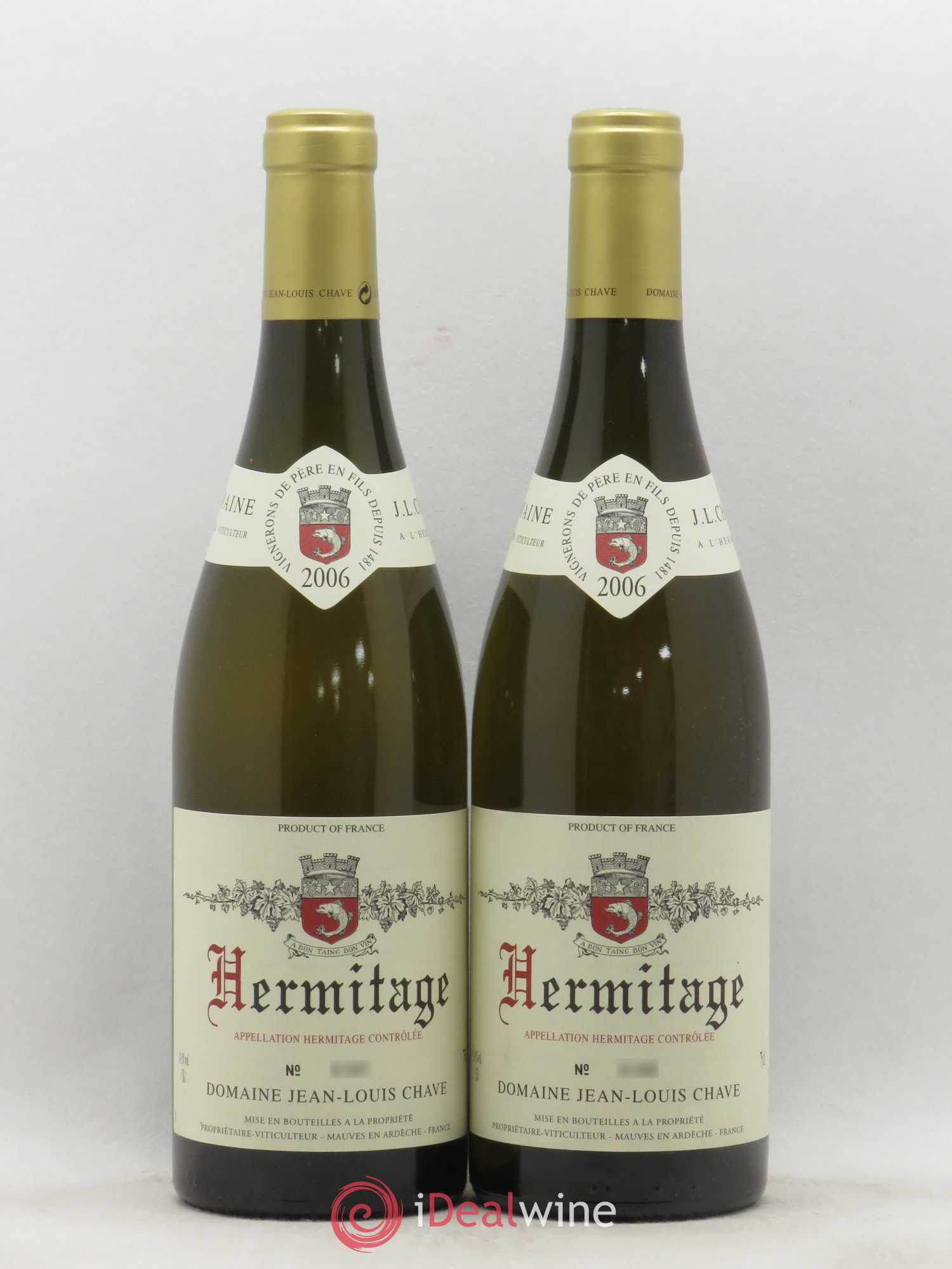 Hermitage Jean-Louis Chave 2006 - Lot de 2 bouteilles - 0