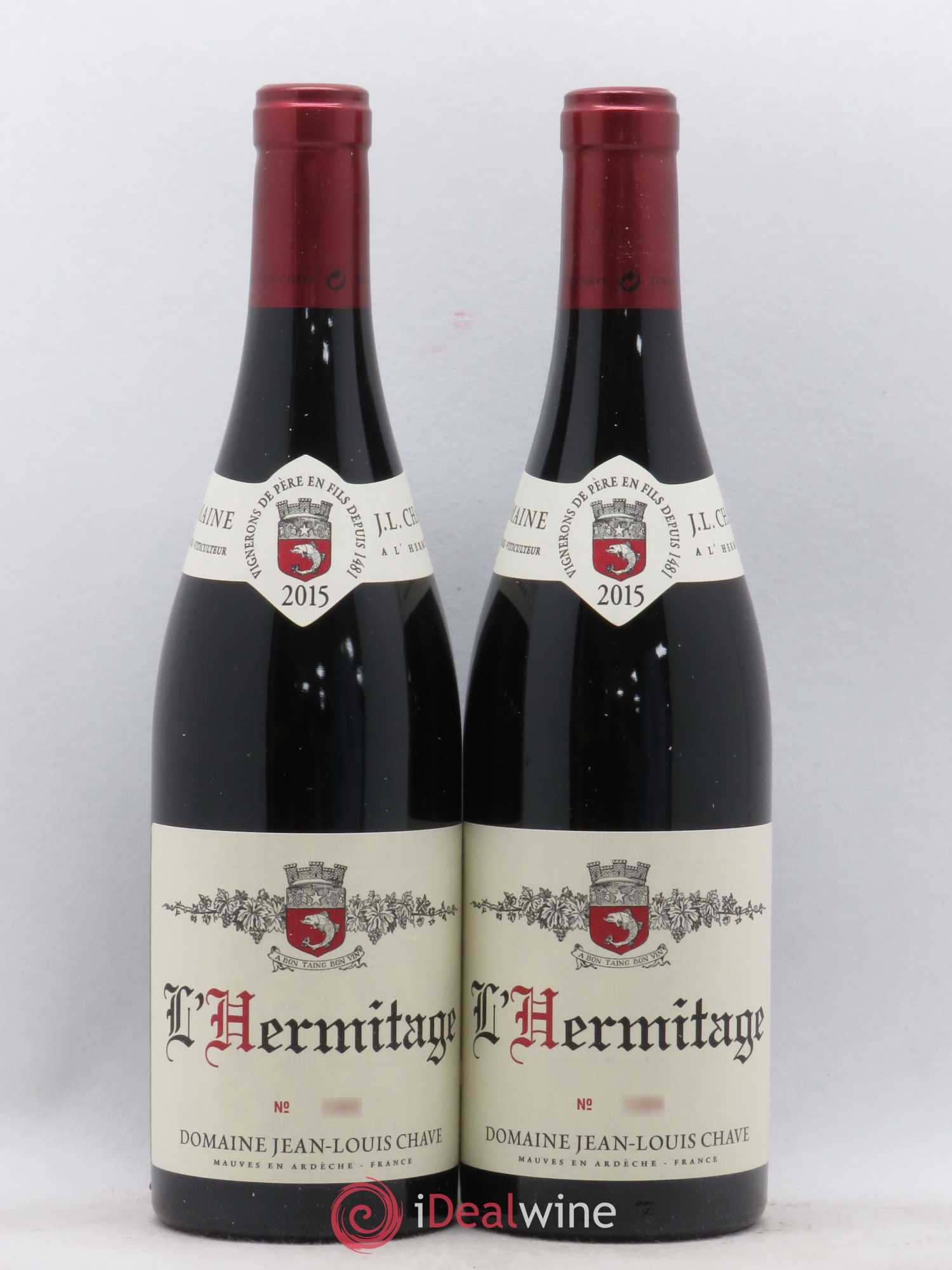 Hermitage Jean-Louis Chave 2015 - Lot de 2 bouteilles - 0