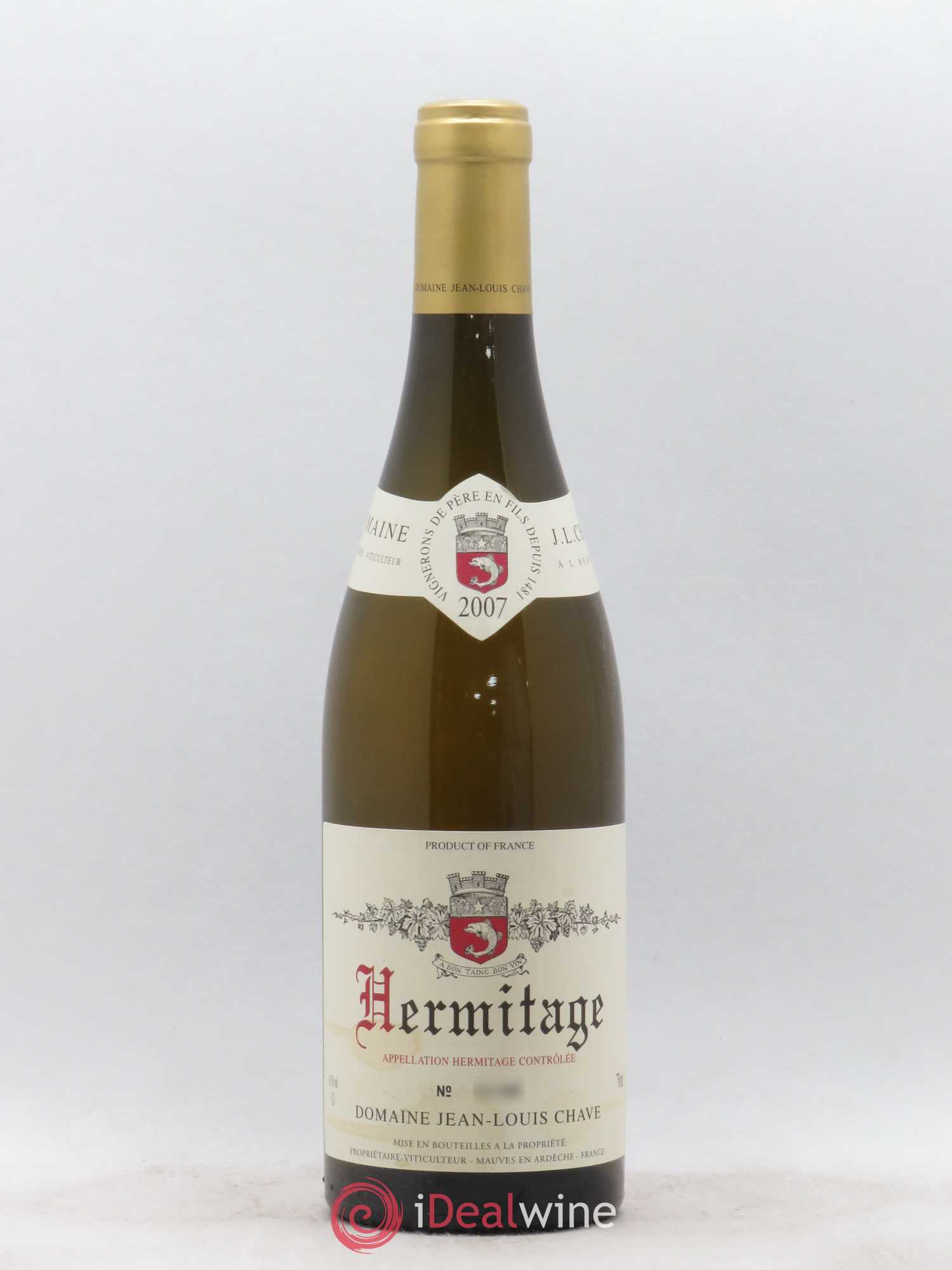 Hermitage Jean-Louis Chave 2007 - Lot de 1 bouteille - 0