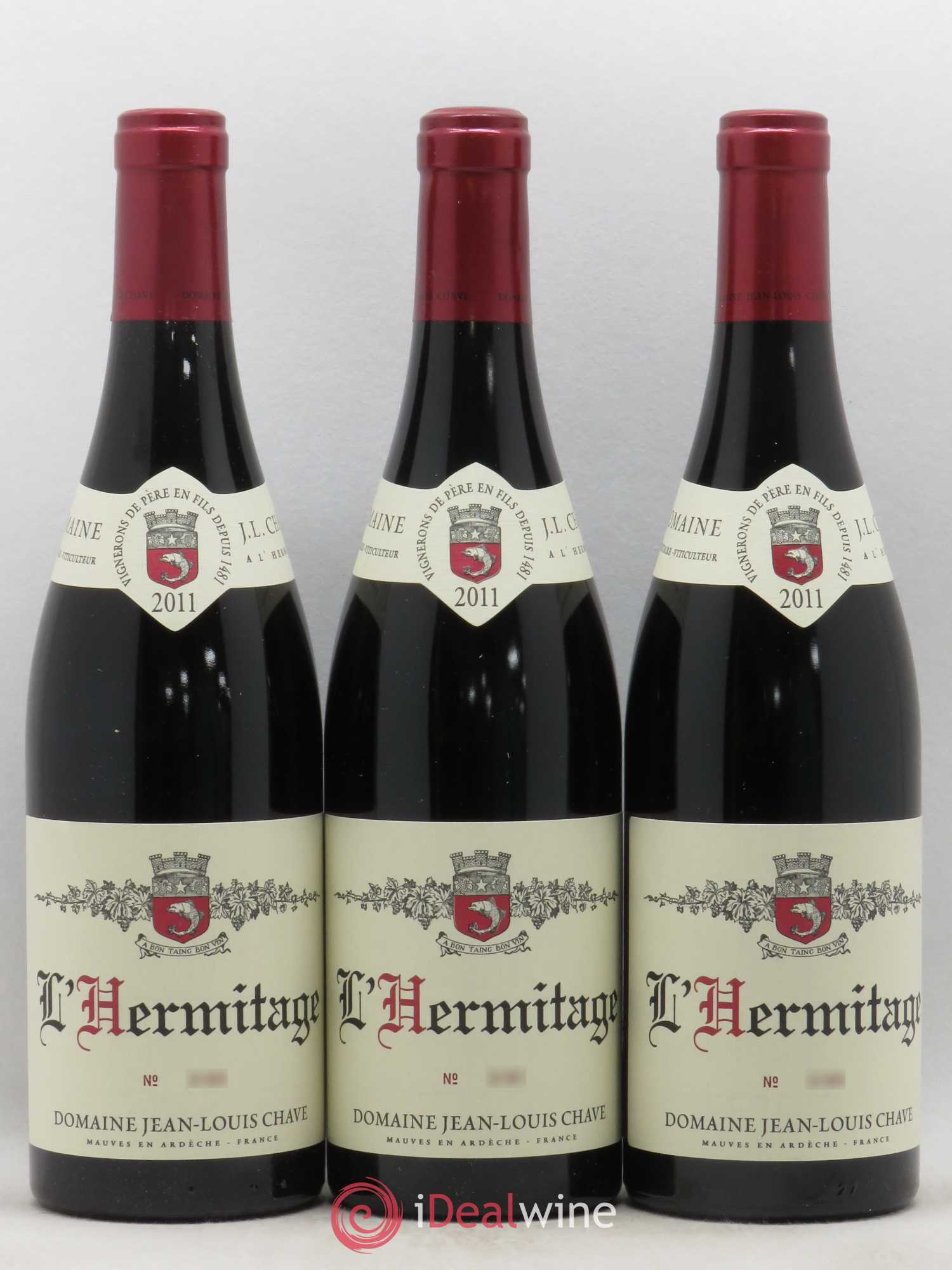 Hermitage Jean-Louis Chave 2011 - Lot de 3 bouteilles - 0