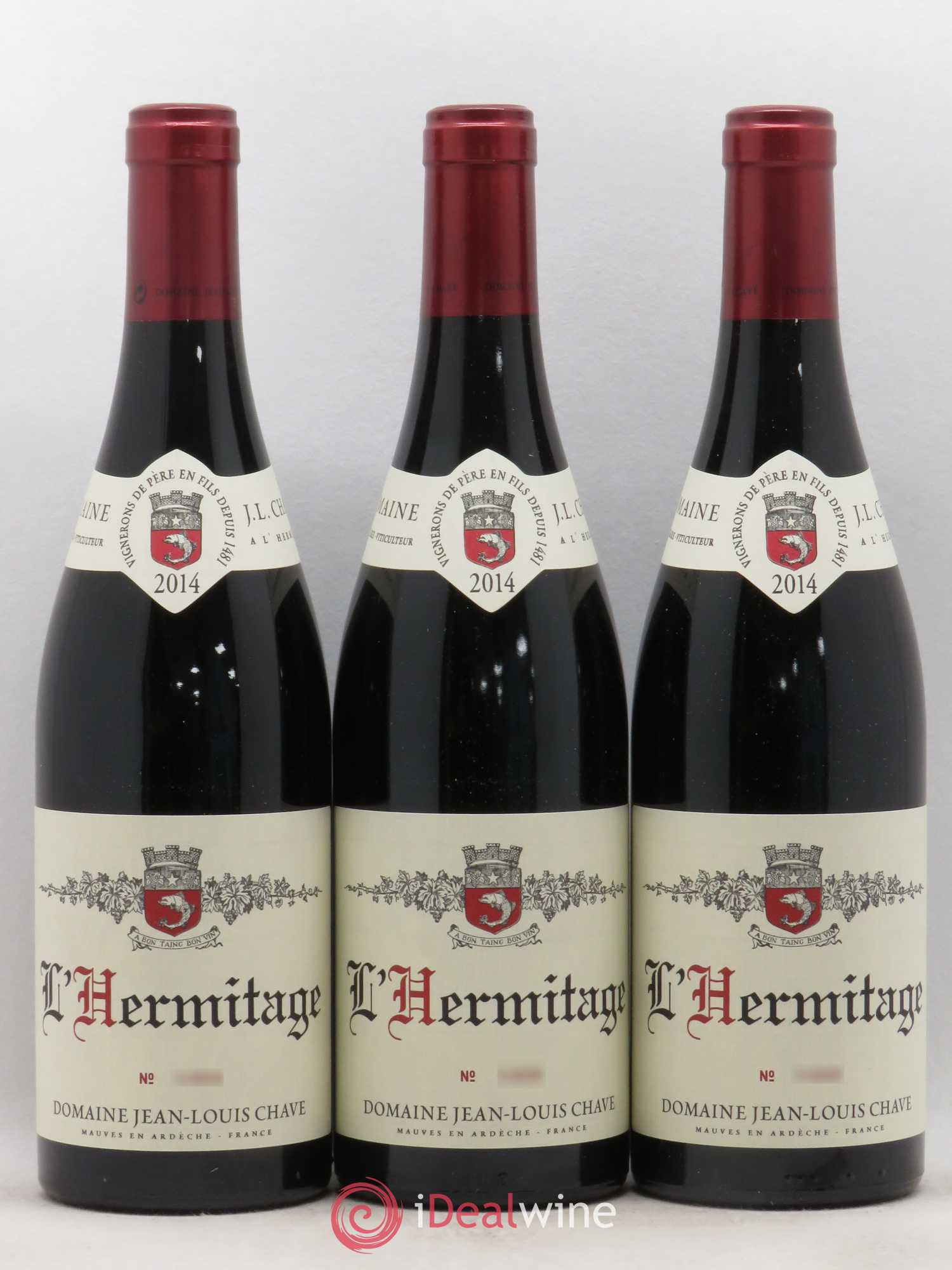 Hermitage Jean-Louis Chave 2014 - Lot de 3 bouteilles - 0