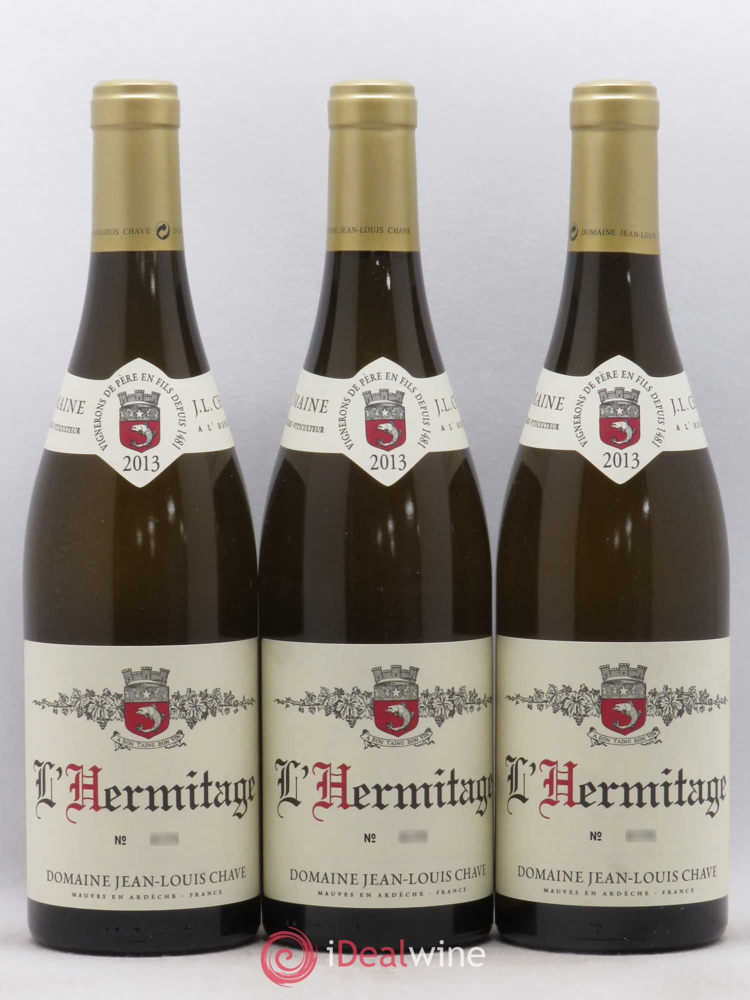 Hermitage Jean-Louis Chave 2013 - Lot de 3 bouteilles - 0