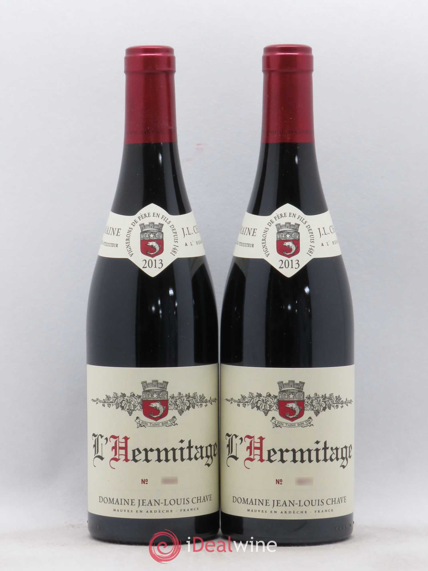 Hermitage Jean-Louis Chave 2013 - Lot de 2 bouteilles - 0
