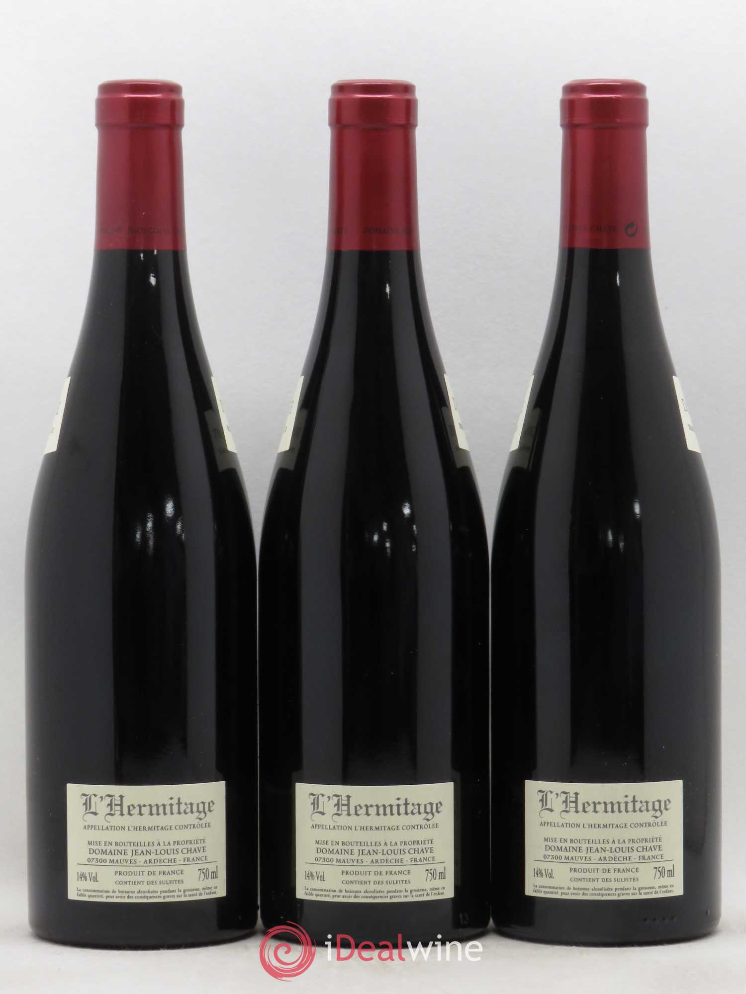 Hermitage Jean-Louis Chave 2012 - Lot de 3 bouteilles - 1