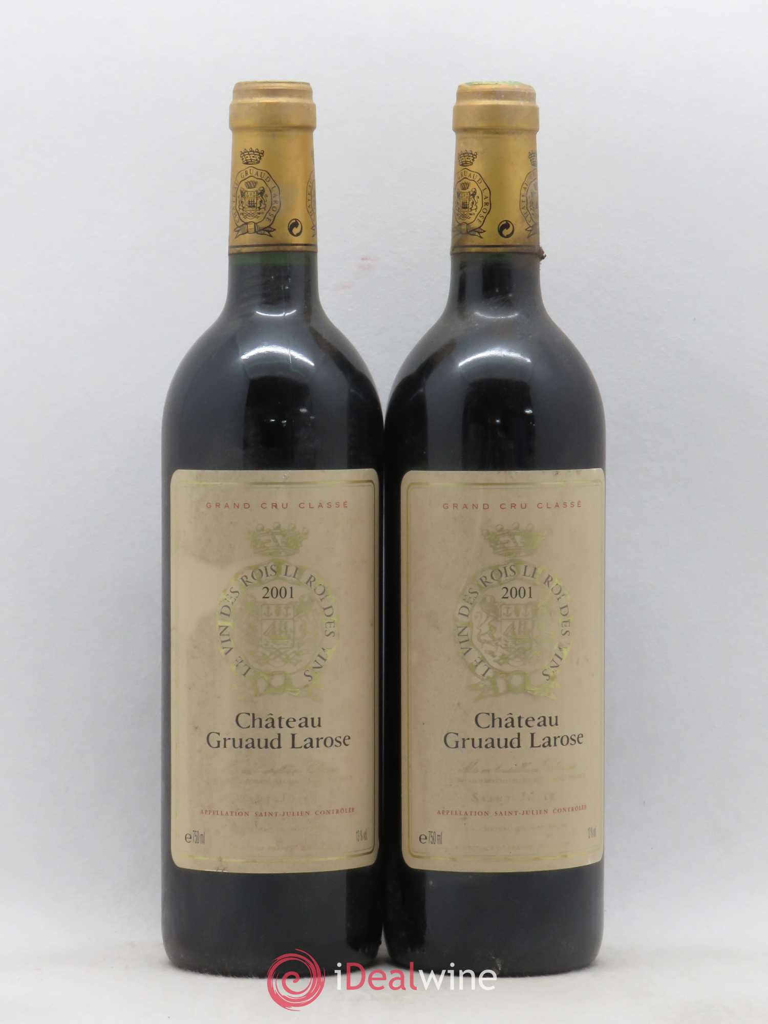 Château Gruaud Larose 2ème Grand Cru Classé 2001 - Lot de 2 bouteilles - 0