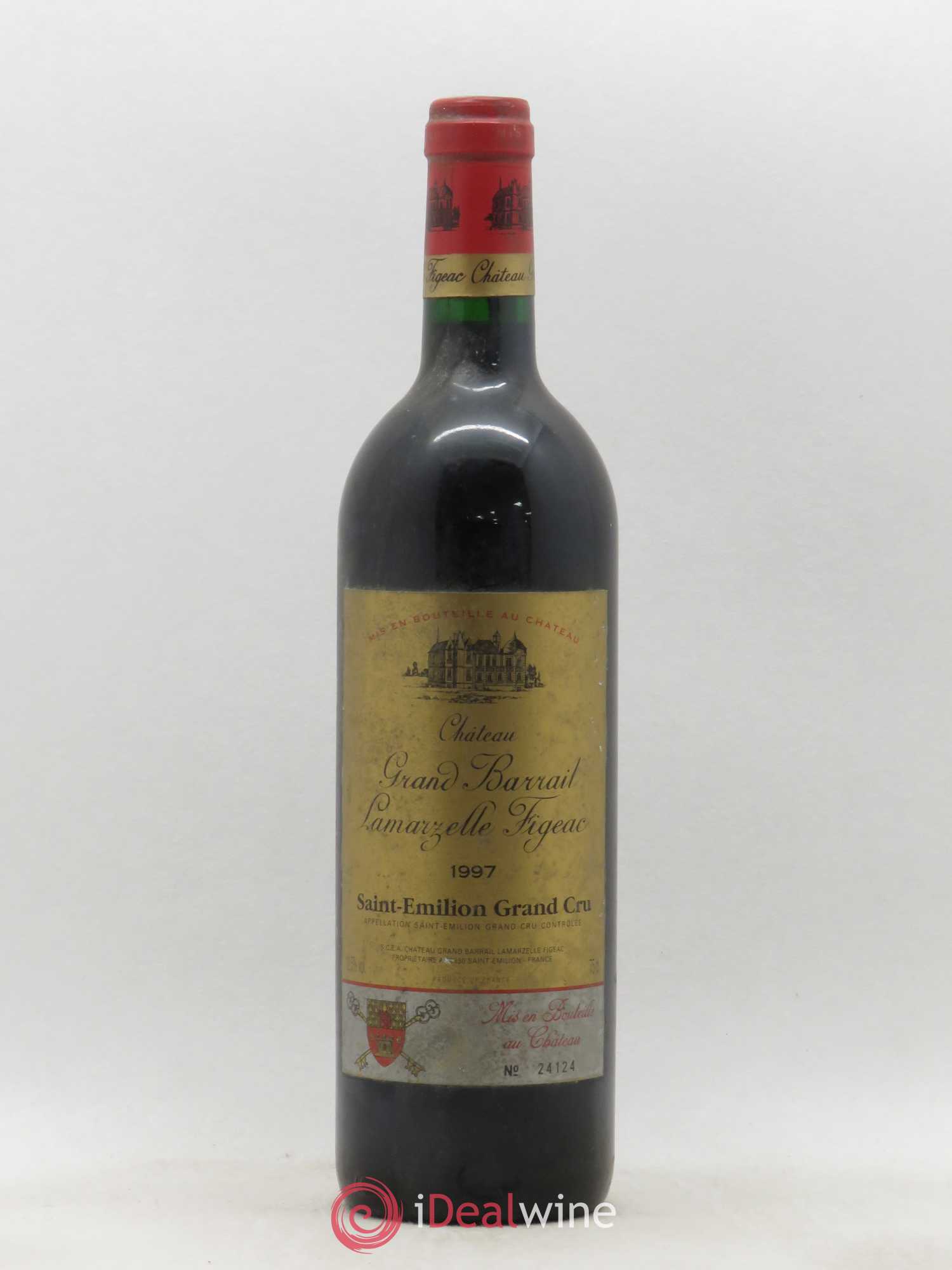Château Grand Barrail Lamarzelle Figeac Grand Cru Classé 1997 - Lot de 1 bouteille - 0