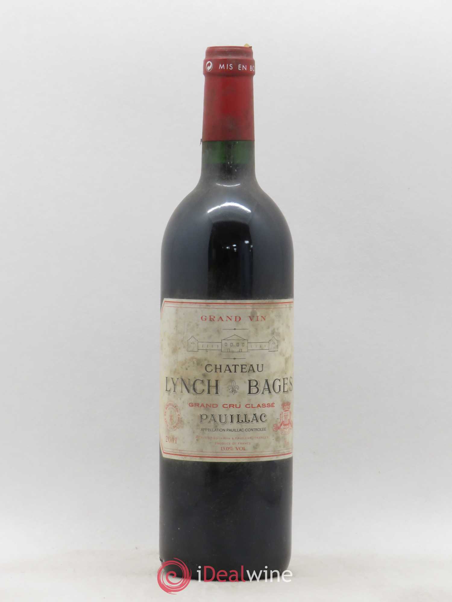 Château Lynch Bages 5ème Grand Cru Classé 2001 - Lot de 1 bouteille - 0