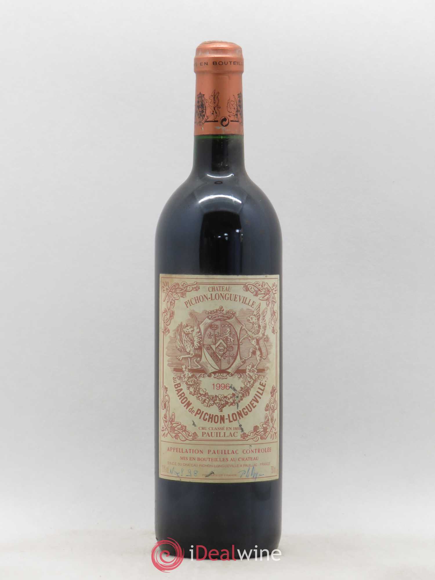 Pichon Longueville Baron 2ème Grand Cru Classé 1996 - Lot de 1 bouteille - 0