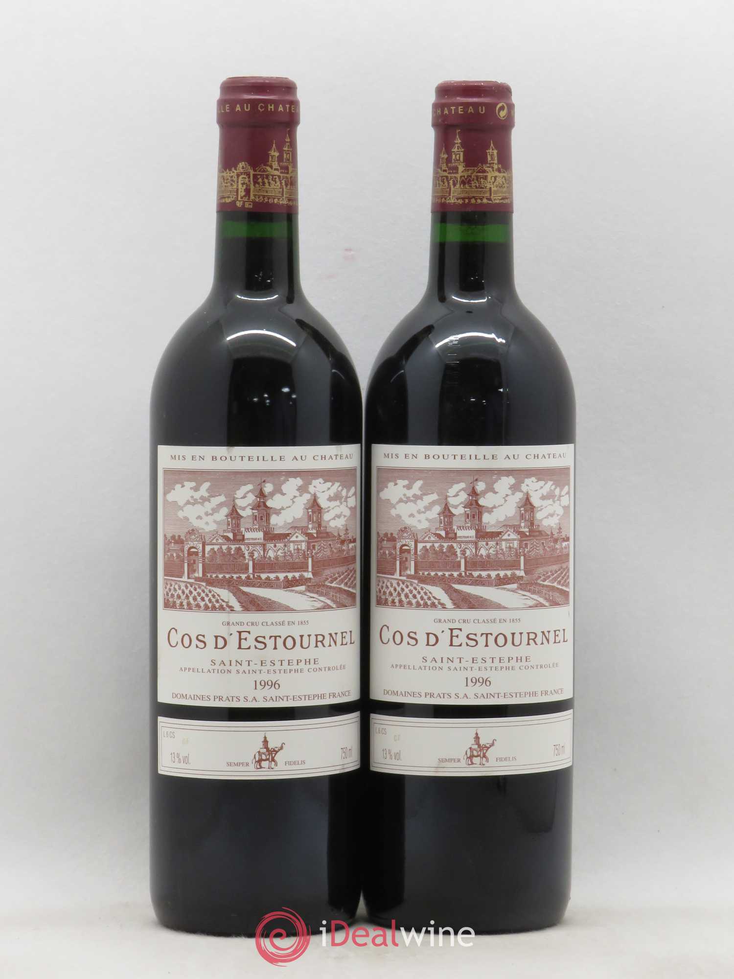 Cos d'Estournel 2ème Grand Cru Classé 1996 - Lot de 2 bouteilles - 0