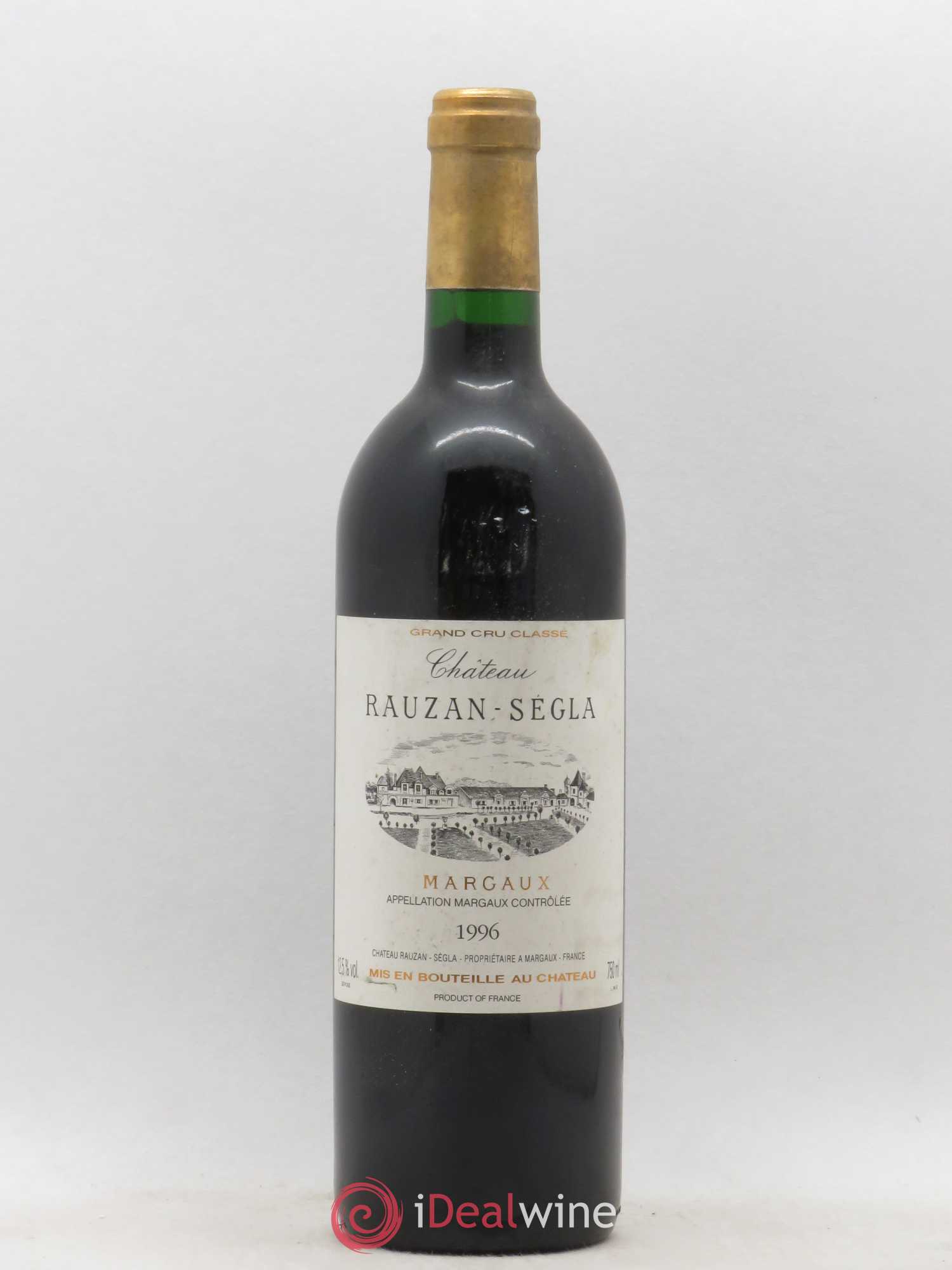 Château Rauzan Ségla Grand Cru Classé 1996 - Lot de 1 bouteille - 0
