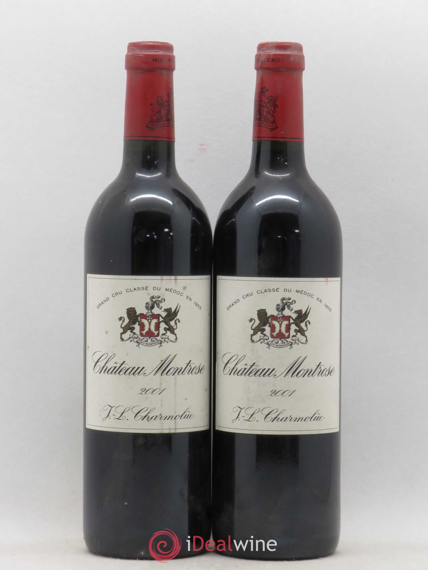 Château Montrose 2ème Grand Cru Classé 2001 - Lot de 2 bouteilles - 0