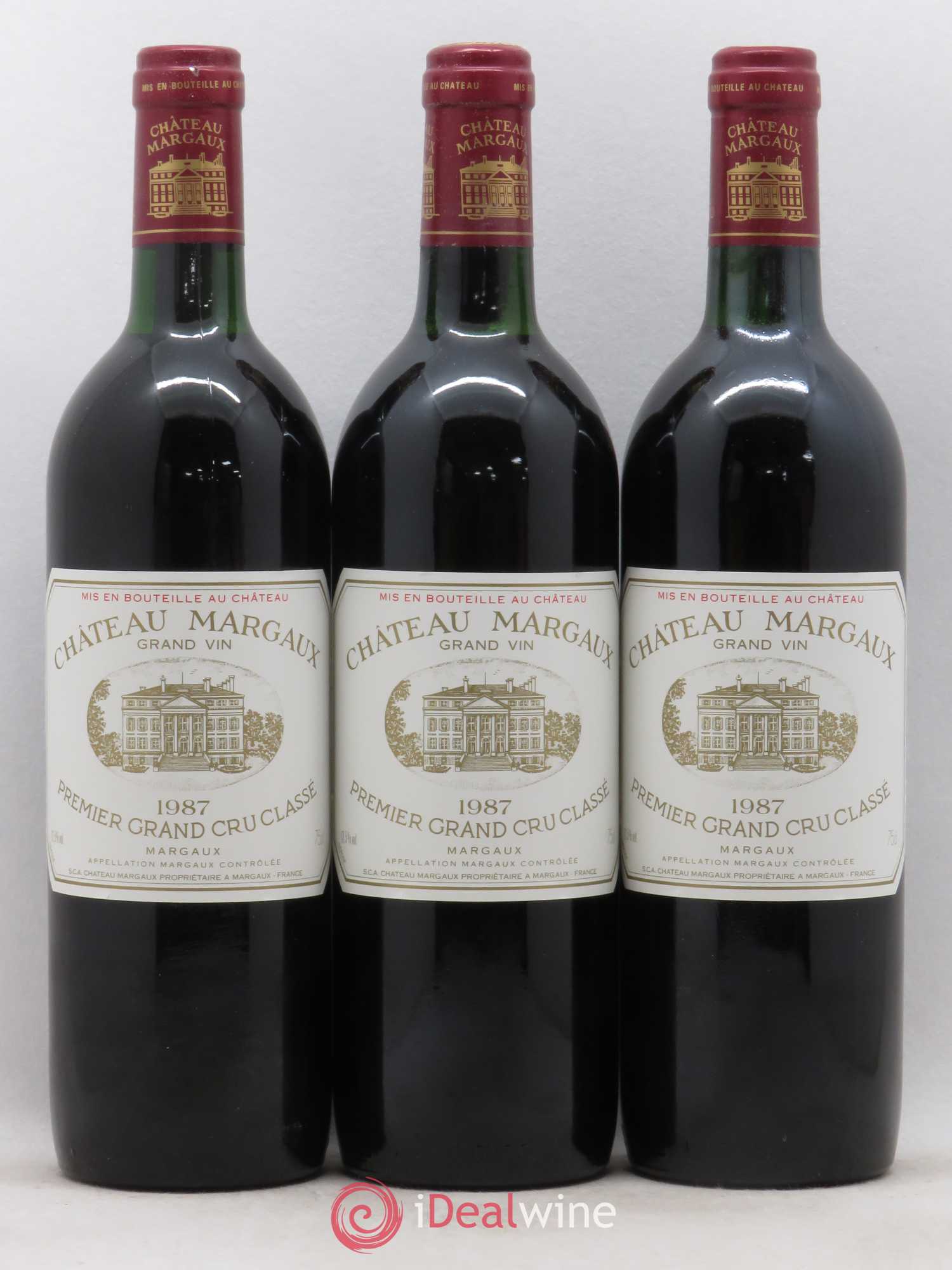 Château Margaux 1er Grand Cru Classé 1987 - Lot de 12 bouteilles - 1