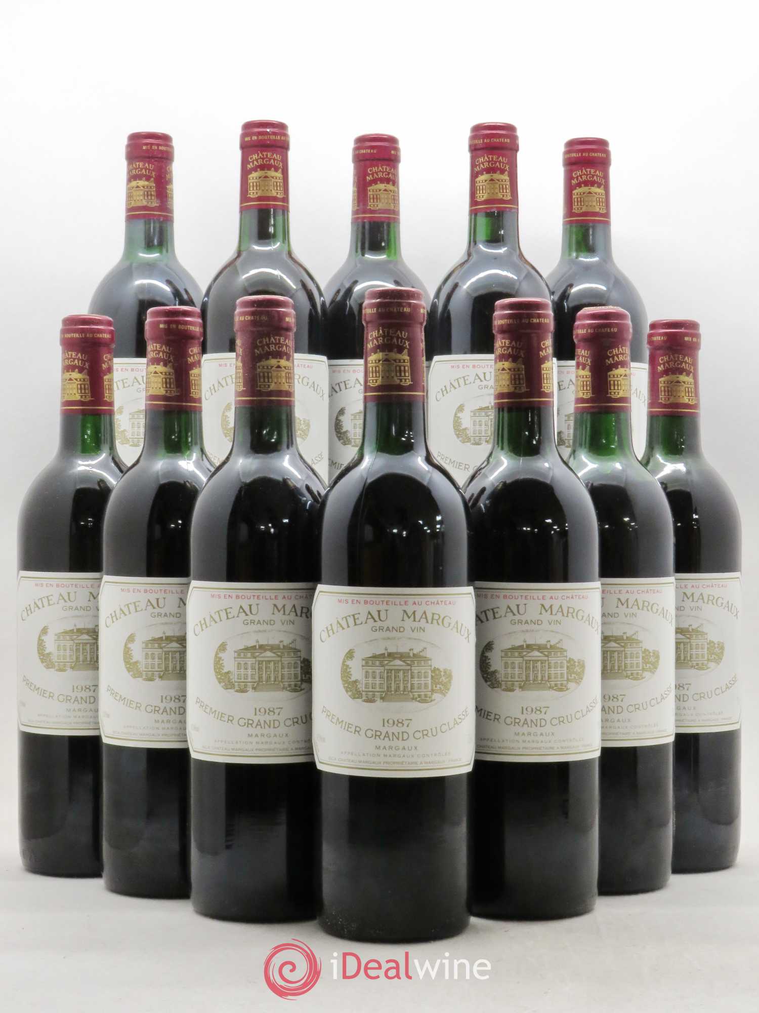 Château Margaux 1er Grand Cru Classé 1987 - Lot de 12 bouteilles - 0