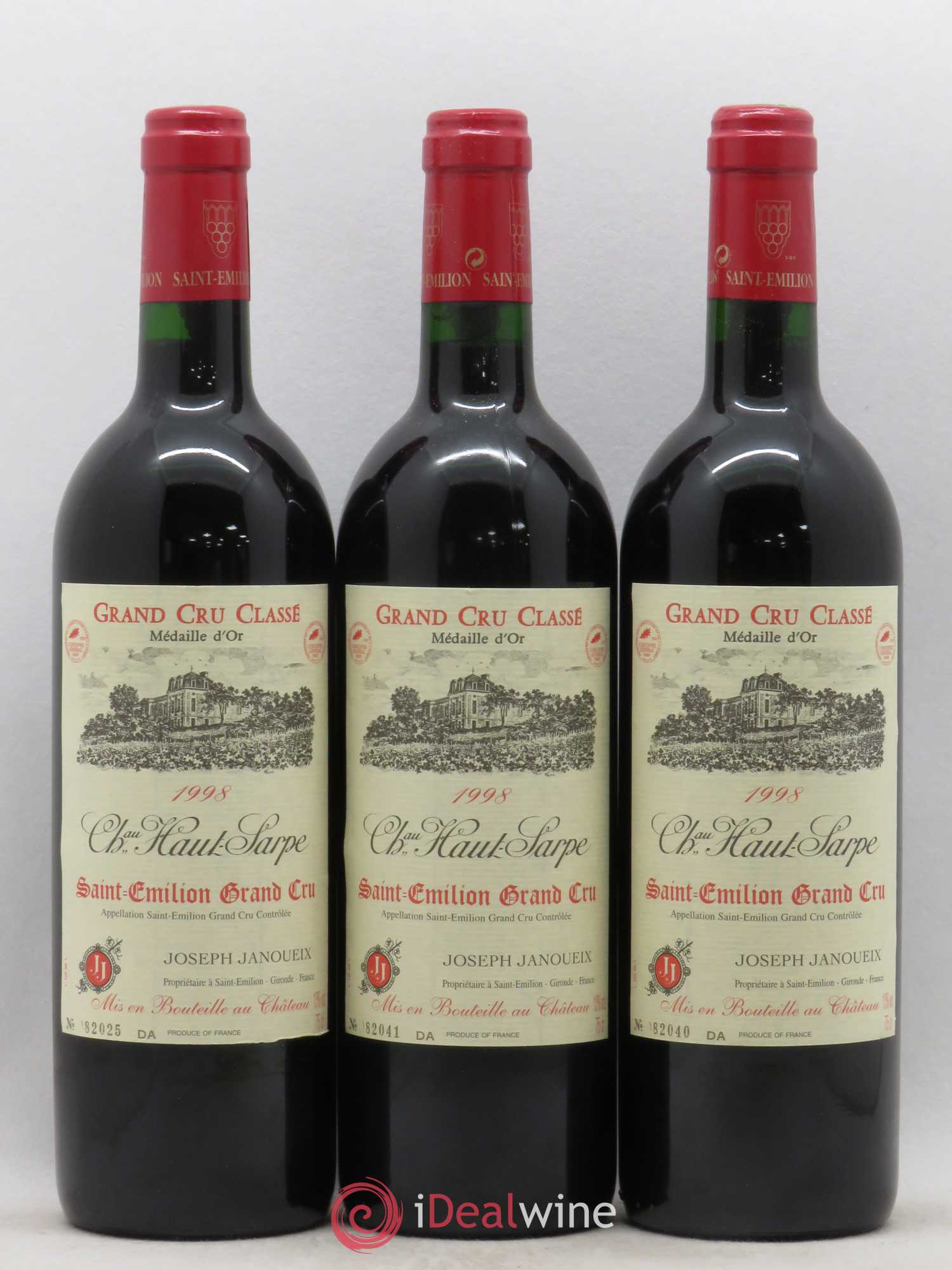 Château Haut Sarpe Grand Cru Classé 1998 - Lot de 12 bouteilles - 2