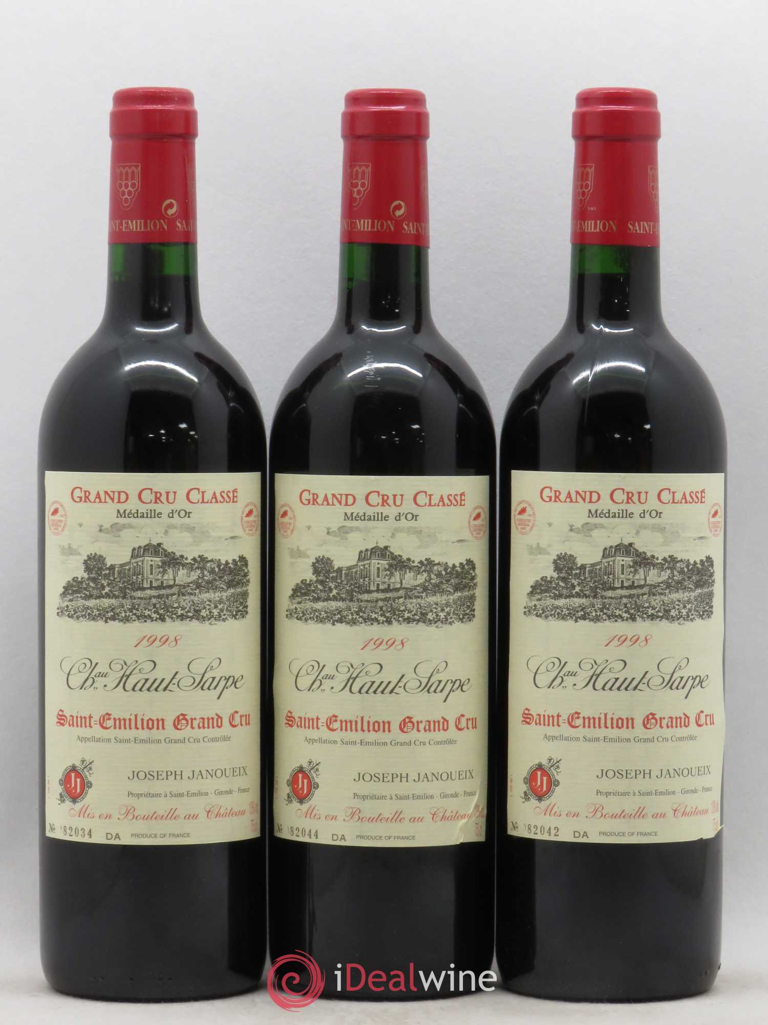 Château Haut Sarpe Grand Cru Classé 1998 - Lot de 12 bouteilles - 4