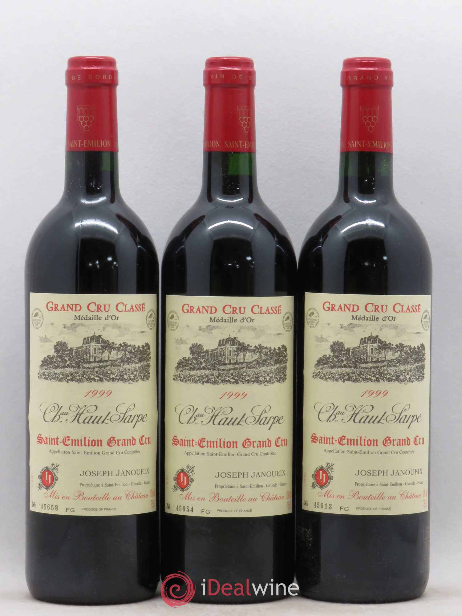 Château Haut Sarpe Grand Cru Classé 1999 - Lot de 12 bouteilles - 2