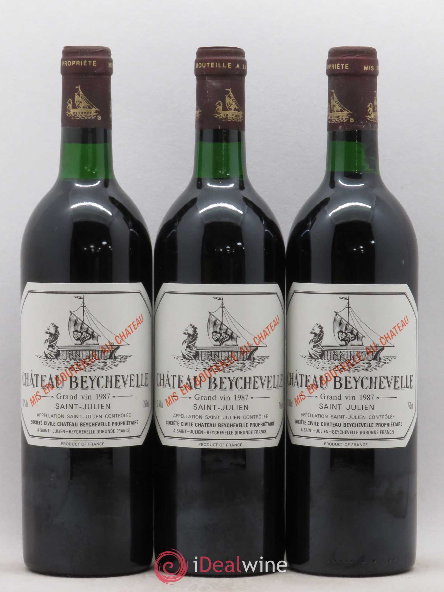 Château Beychevelle 4ème Grand Cru Classé 1987 - Lot de 12 bouteilles - 2