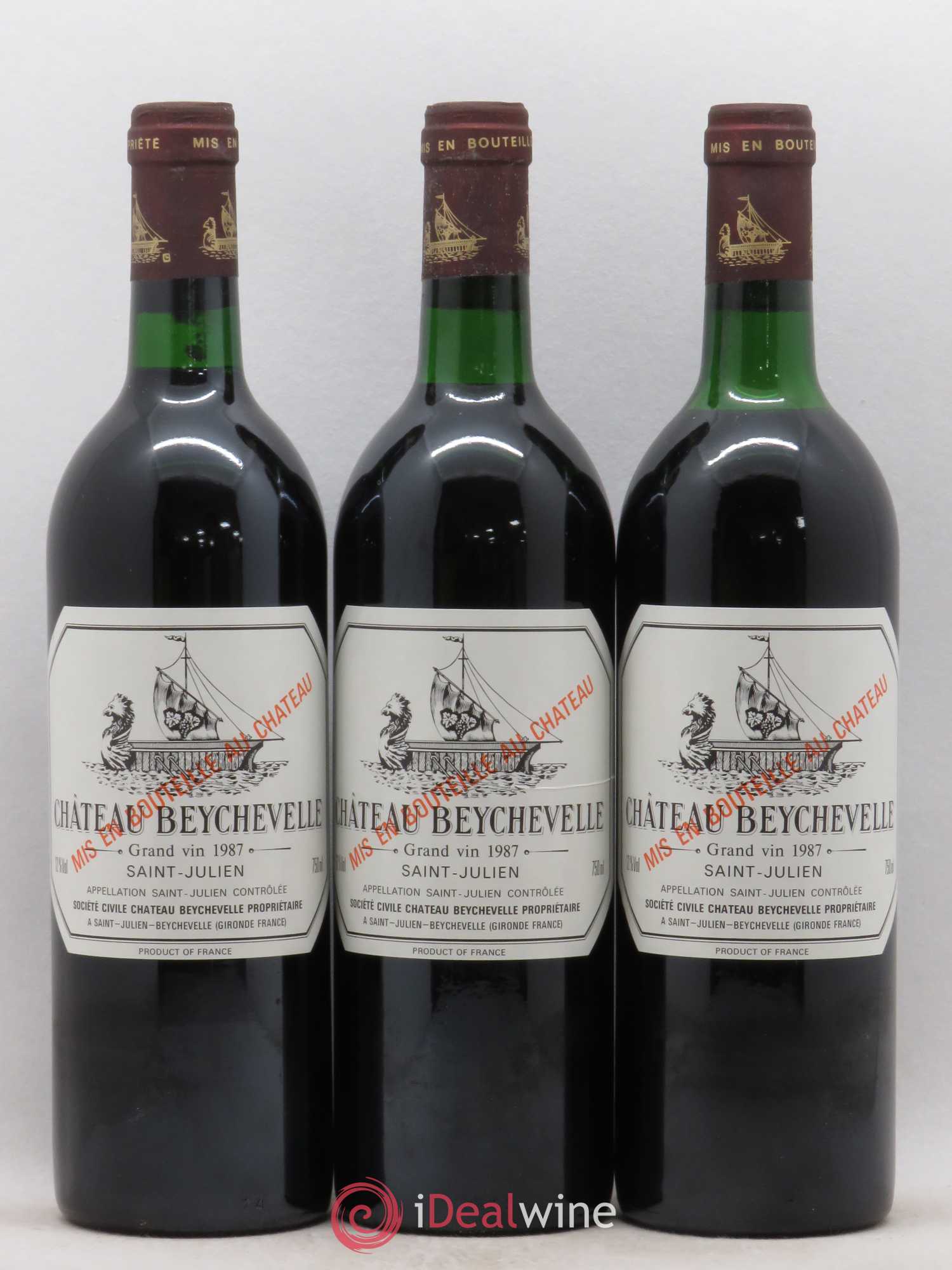 Château Beychevelle 4ème Grand Cru Classé 1987 - Lot de 12 bouteilles - 4
