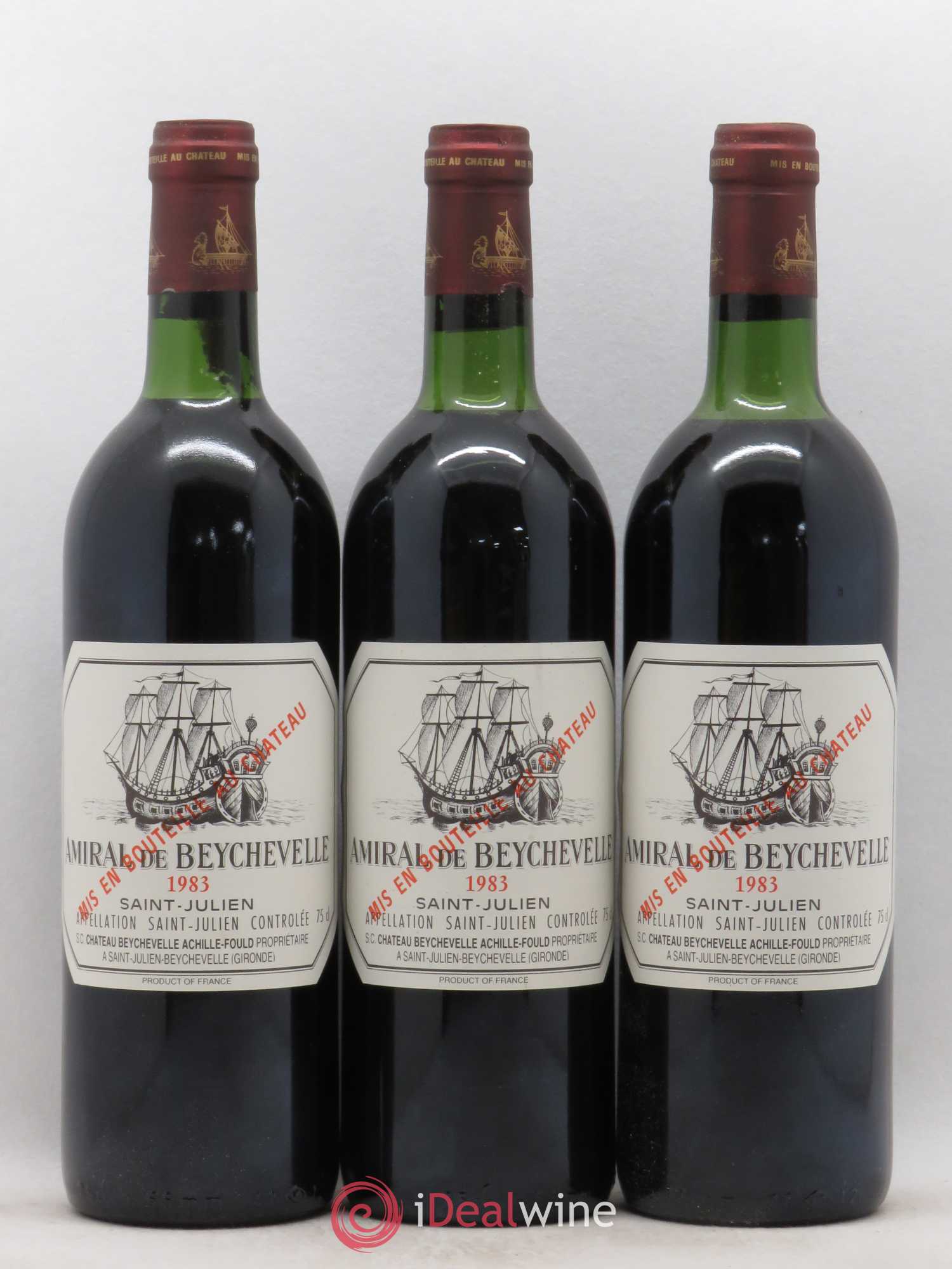 Amiral de Beychevelle Second Vin 1983 - Lot de 12 bouteilles - 2