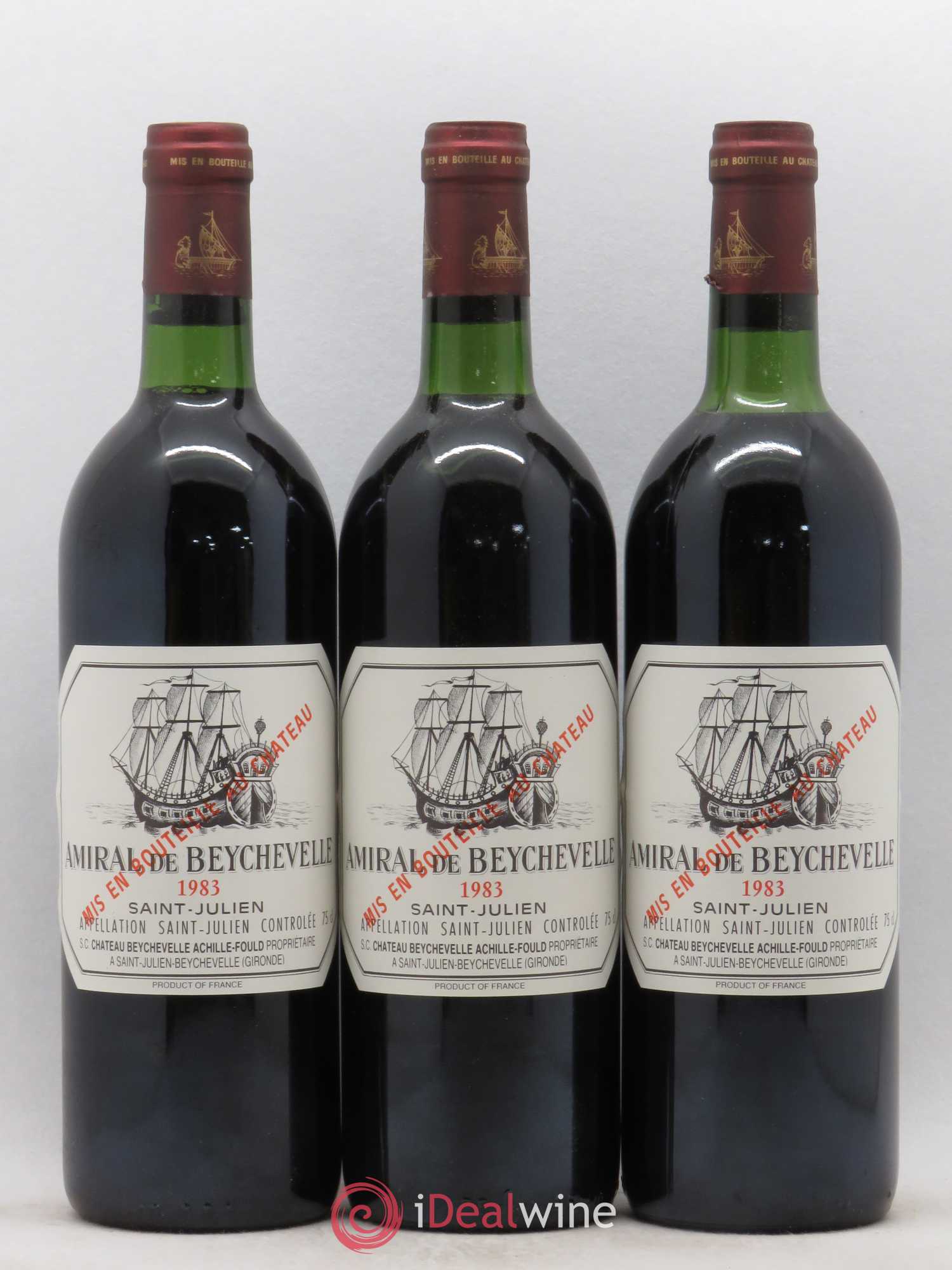 Amiral de Beychevelle Second Vin 1983 - Lot de 12 bouteilles - 3