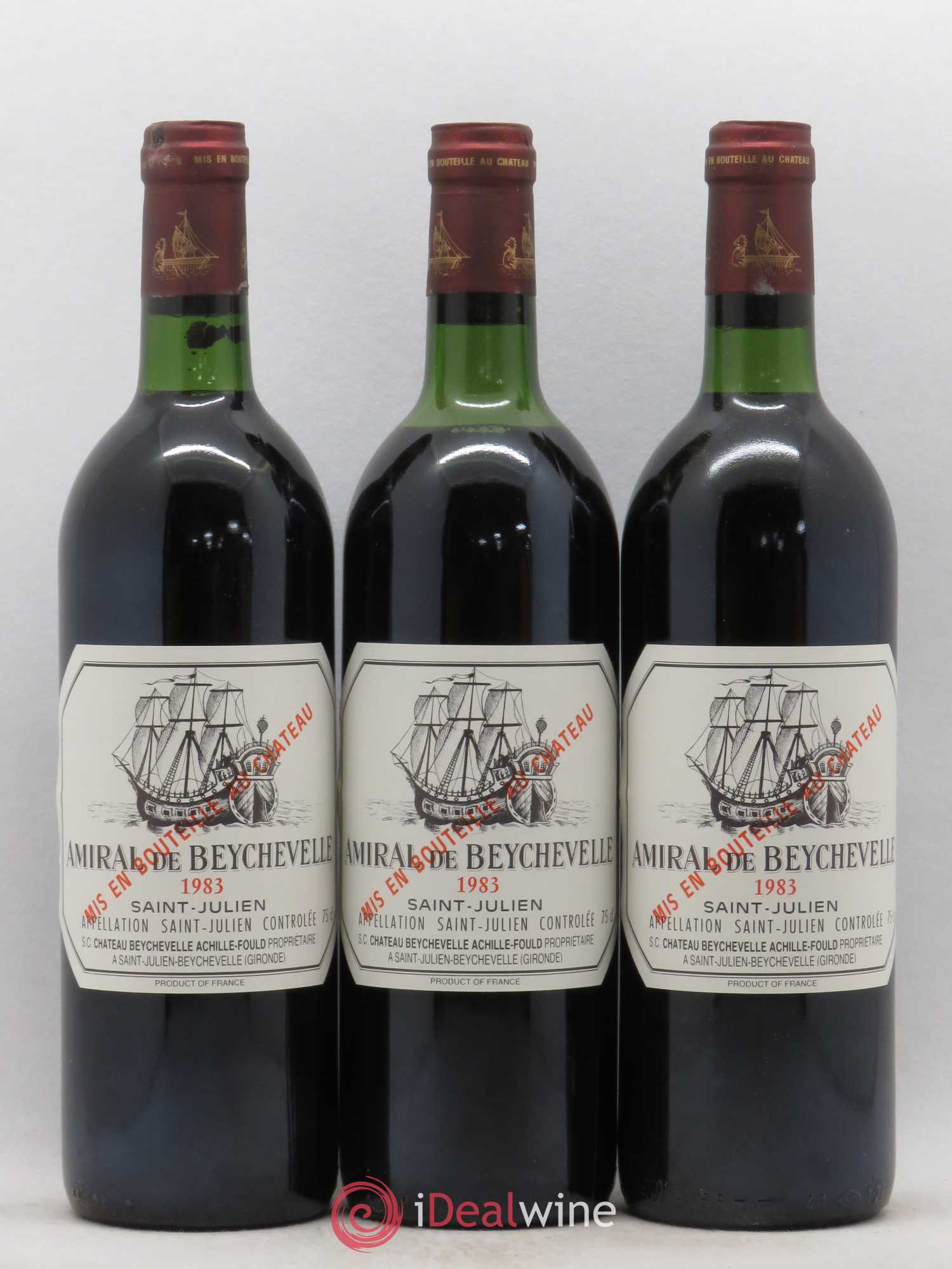 Amiral de Beychevelle Second Vin 1983 - Lot de 12 bouteilles - 4