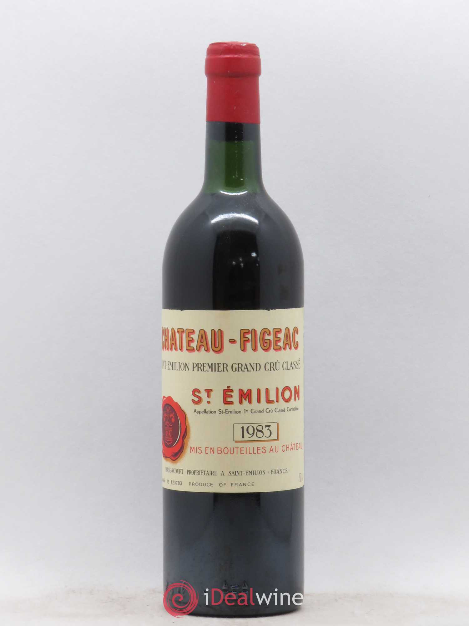 Château Figeac 1er Grand Cru Classé A 1983 - Lot de 1 bouteille - 0