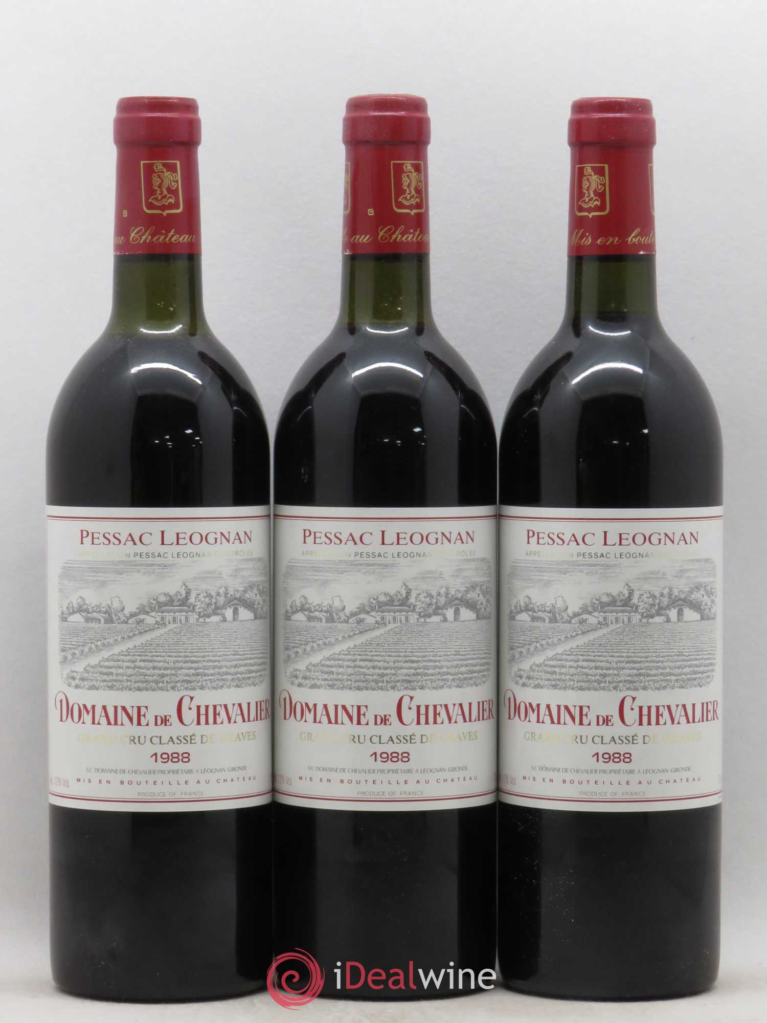 Domaine de Chevalier Cru Classé de Graves 1988 - Lot de 12 bouteilles - 1
