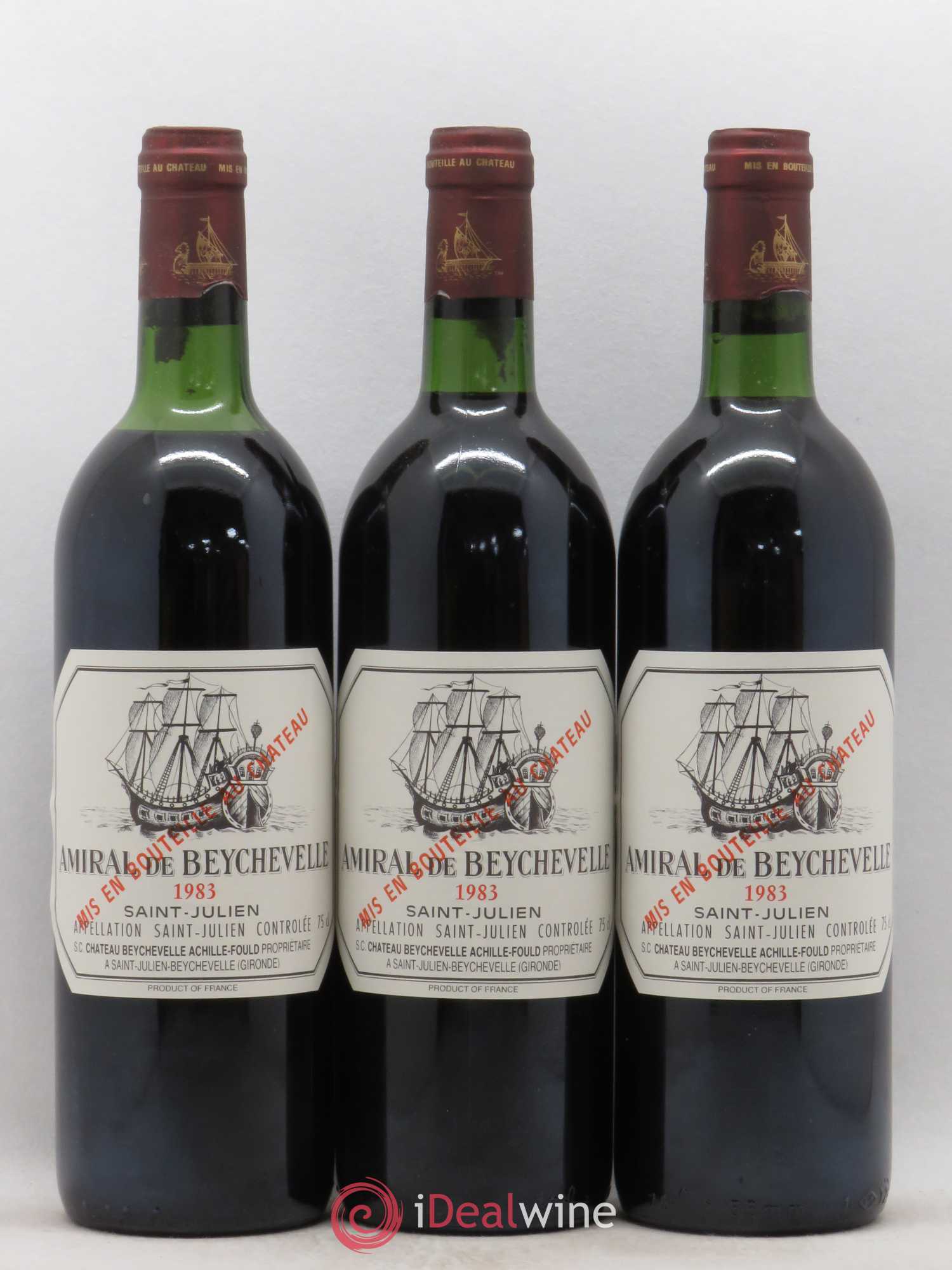 Amiral de Beychevelle Second Vin 1983 - Lot de 6 bouteilles - 2